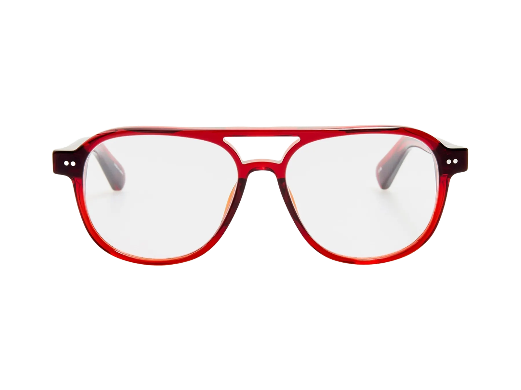Jacquemus Altu optical glasses, colour Bordeaux, front view