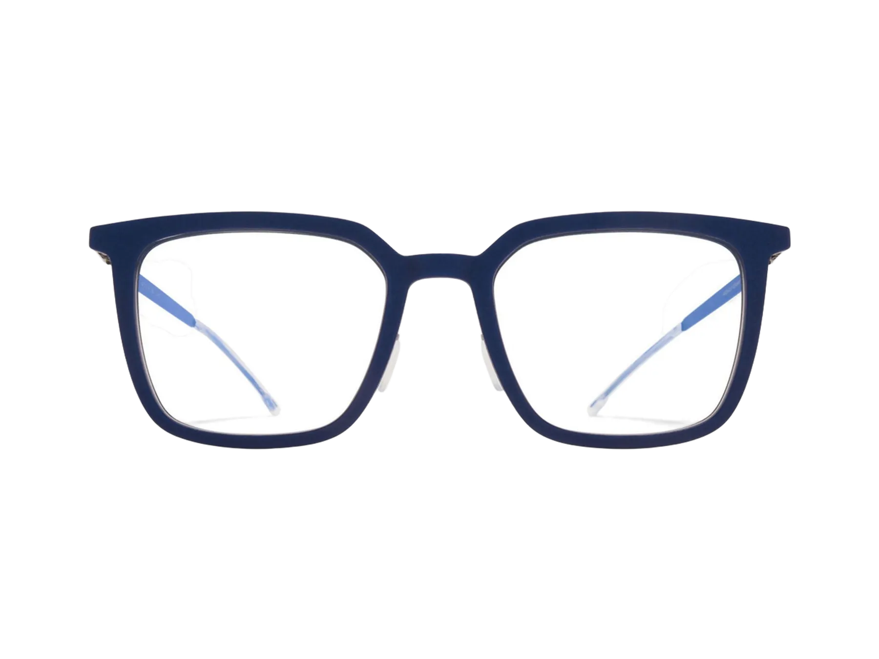 Mykita Kolding dioptrijske naočare, boja Navy/Shiny Silver/Yale Blue, pogled spreda