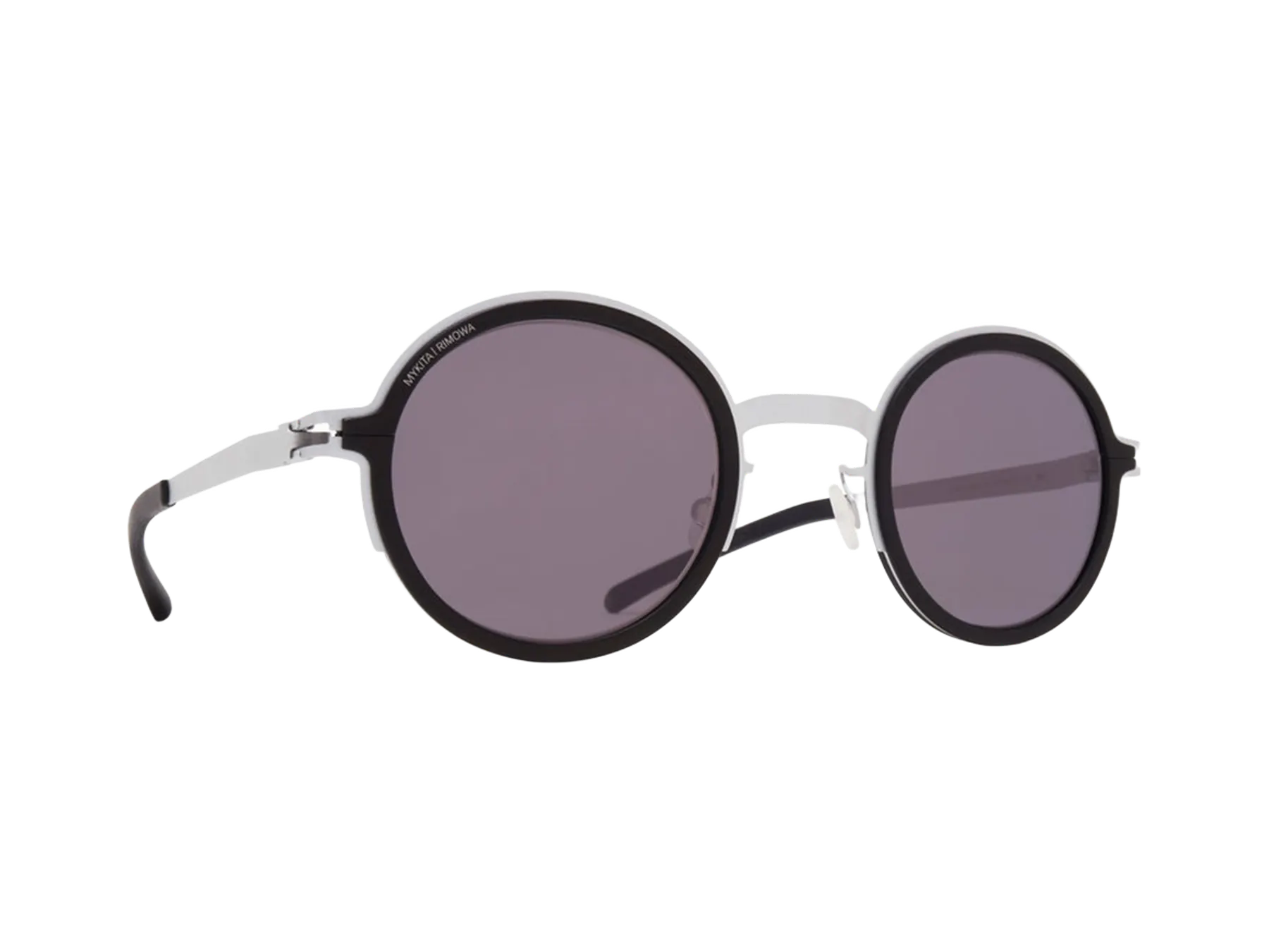 Mykita MR007 sunčane naočare, boja White Silver/Black, pogled iz ugla