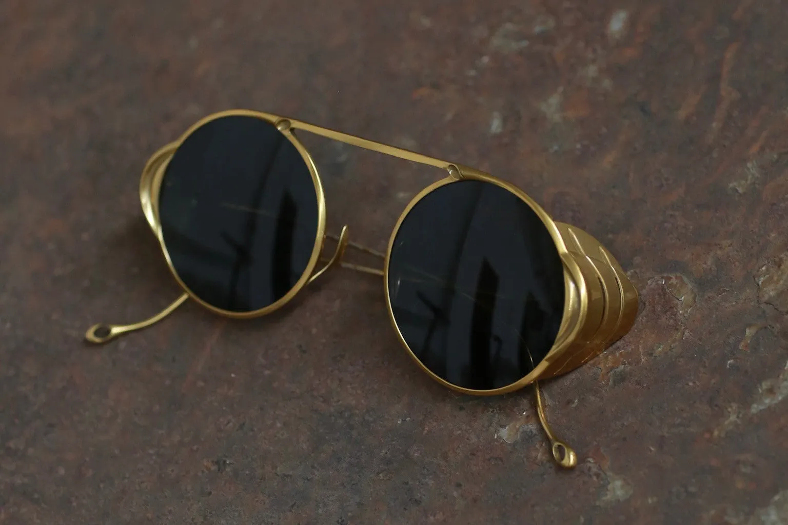 Rigards x Boris Bidjan Saberi RG1011BBS in Antique Gold on rusted metal
