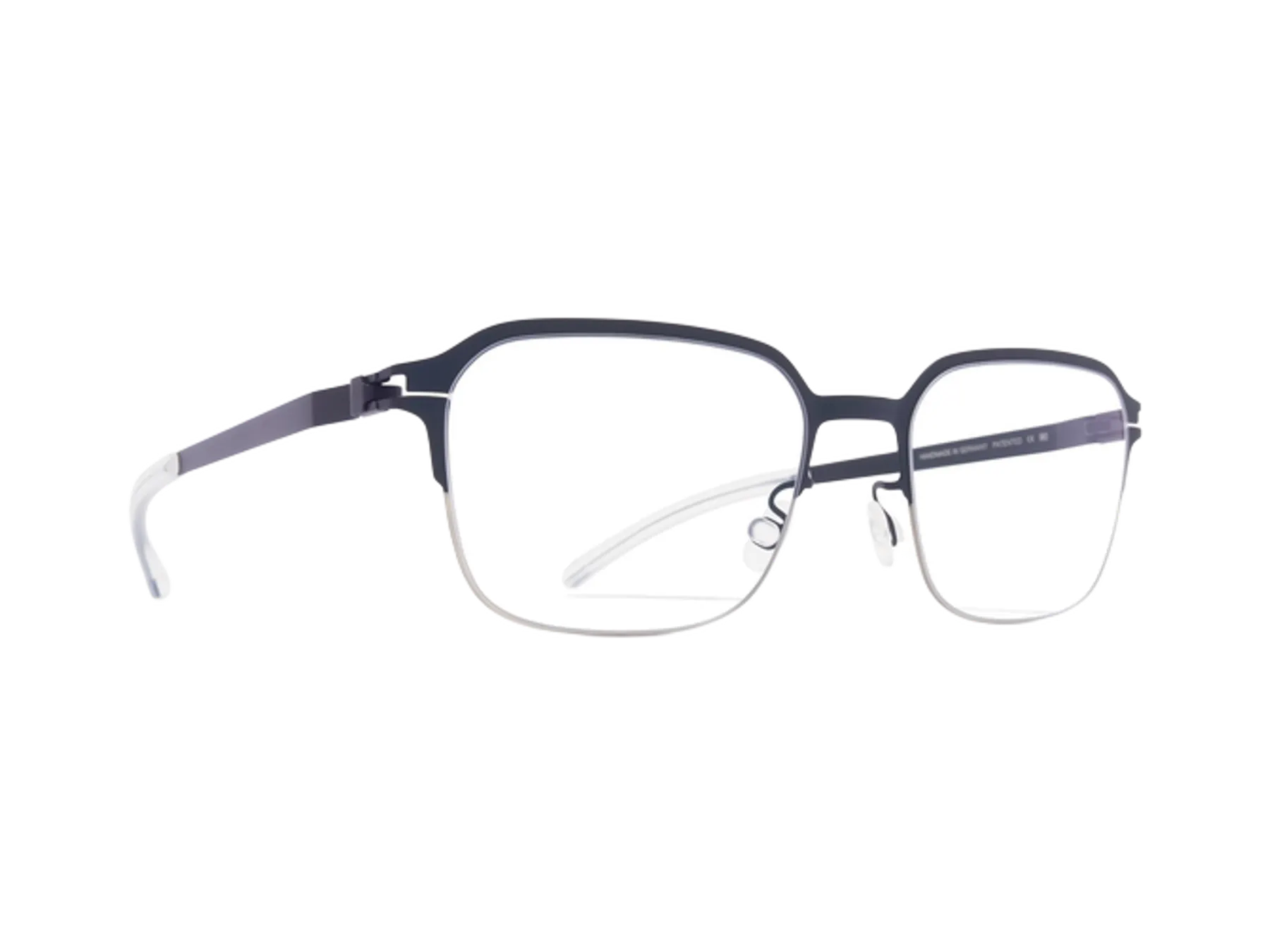 Mykita Cilian dioptrijske naočare, boja Navy/Silver, pogled iz ugla