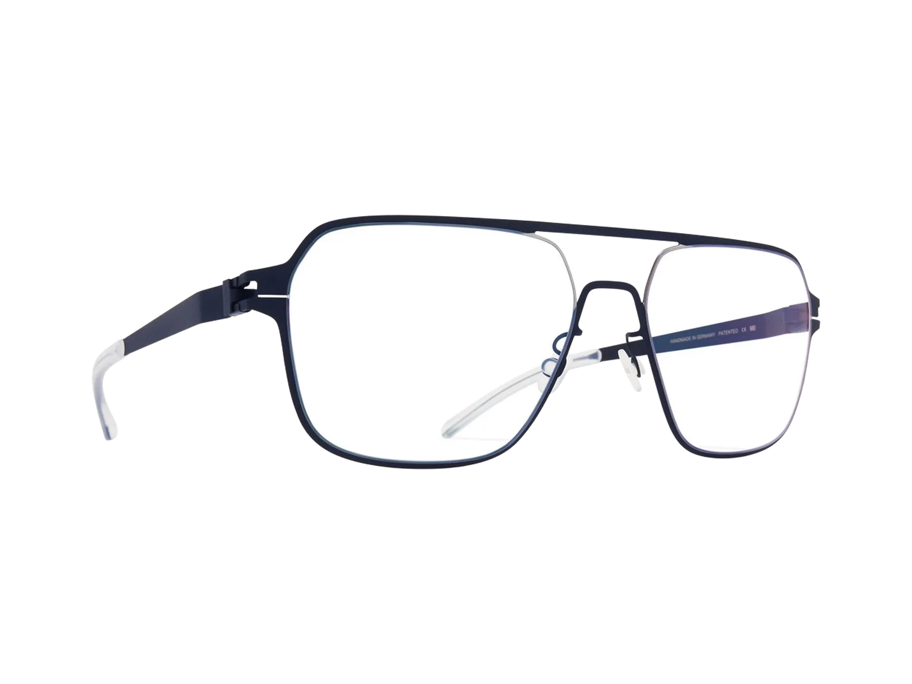 Mykita Phil dioptrijske naočare, boja Silver/Indigo, pogled iz ugla