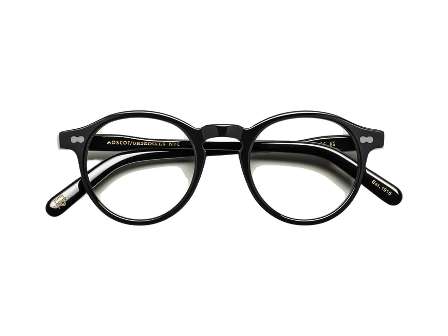 Moscot Miltzen dioptrijske naočare, boja Black, pogled spreda