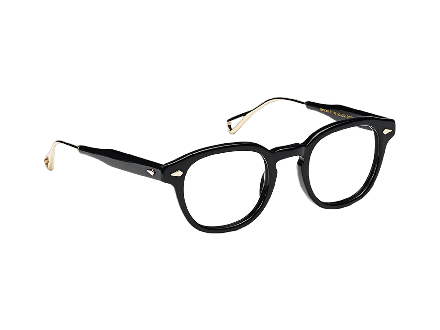 Moscot Lemtosh-TT SE dioptrijske naočare, boja Black/Gold, pogled iz ugla