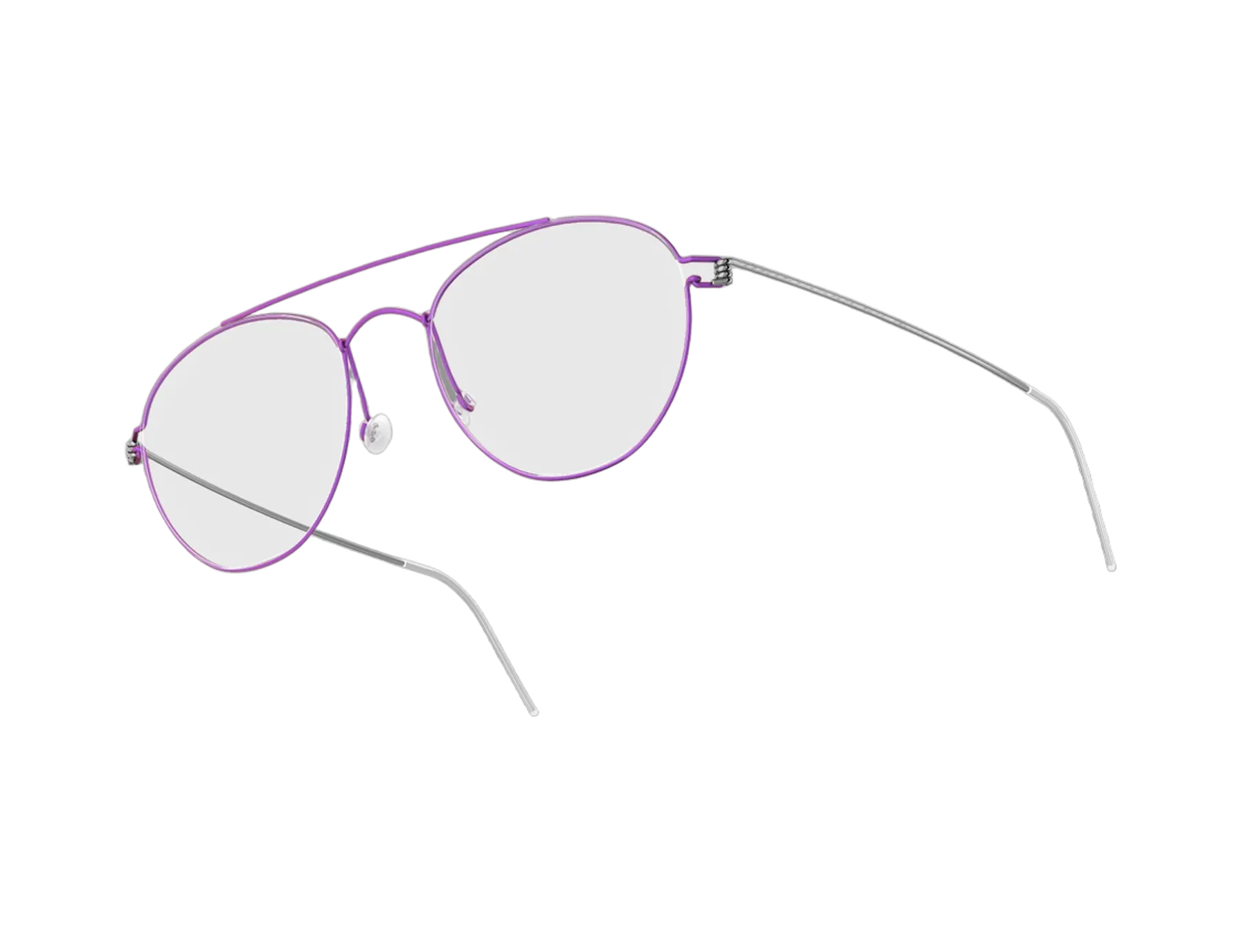 Lindberg Air Titanium Rim Christoffer dioptrijske naočare, boja purple, pogled iz ugla