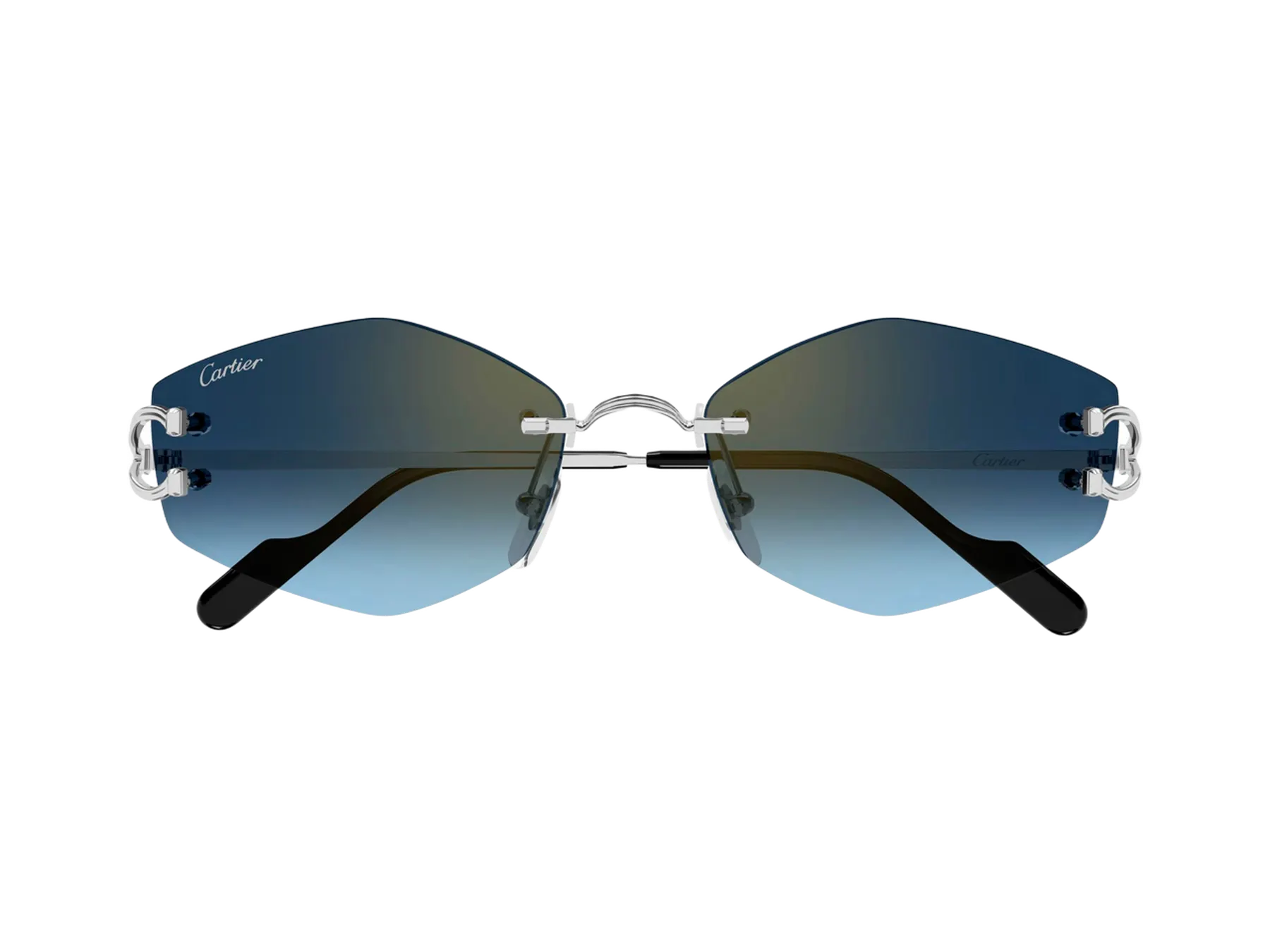 Cartier C Décor CT0620S sunčane naočare, boja Silver/Blue, pogled spreda