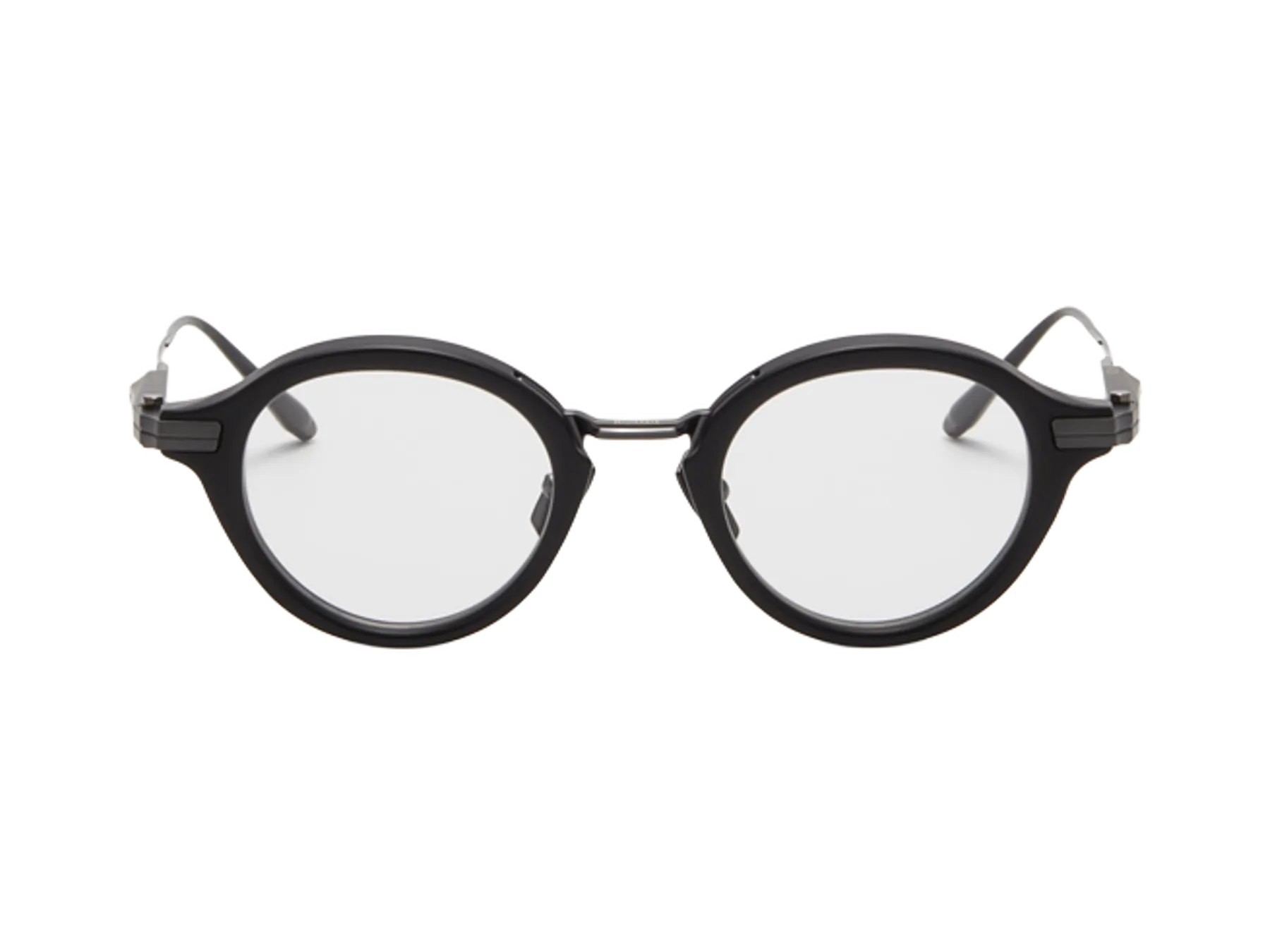 Akoni Copernico dioptrijske naočare, boja Matte Black/Antique Pewter, pogled spreda