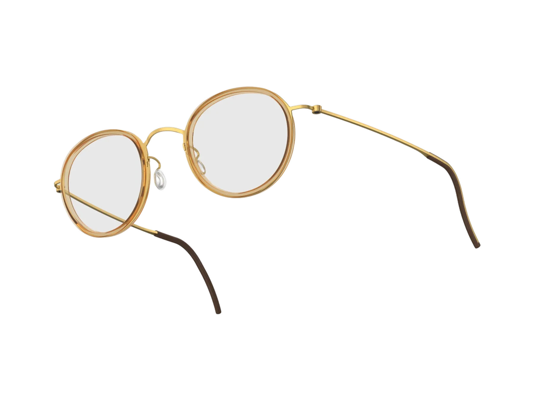 Lindberg Thintanium 5805 dioptrijske naočare, boja gold / beige, pogled iz ugla