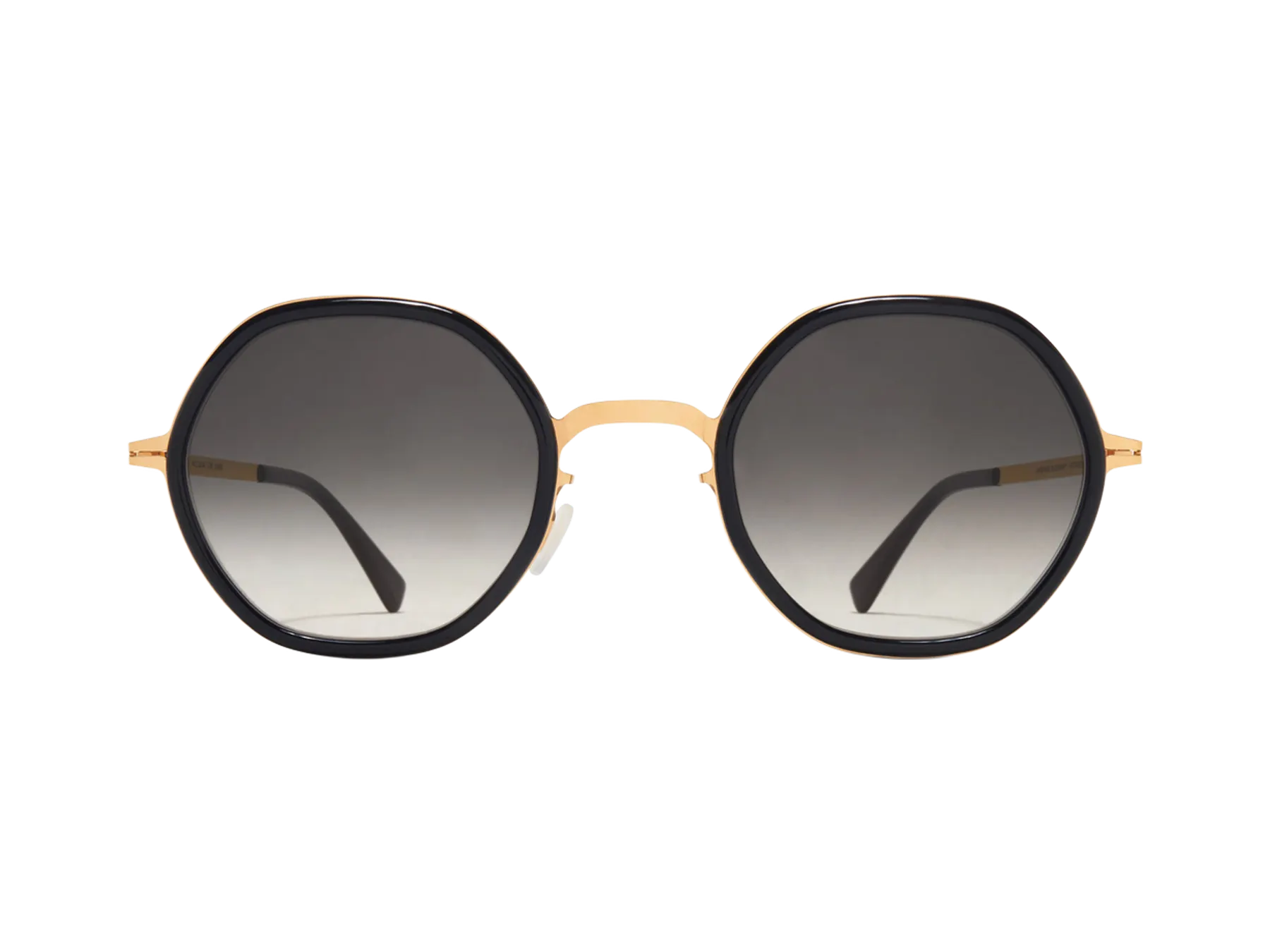 Mykita Alya sunčane naočare, boja Glossy Gold/Milky Indigo, pogled spreda