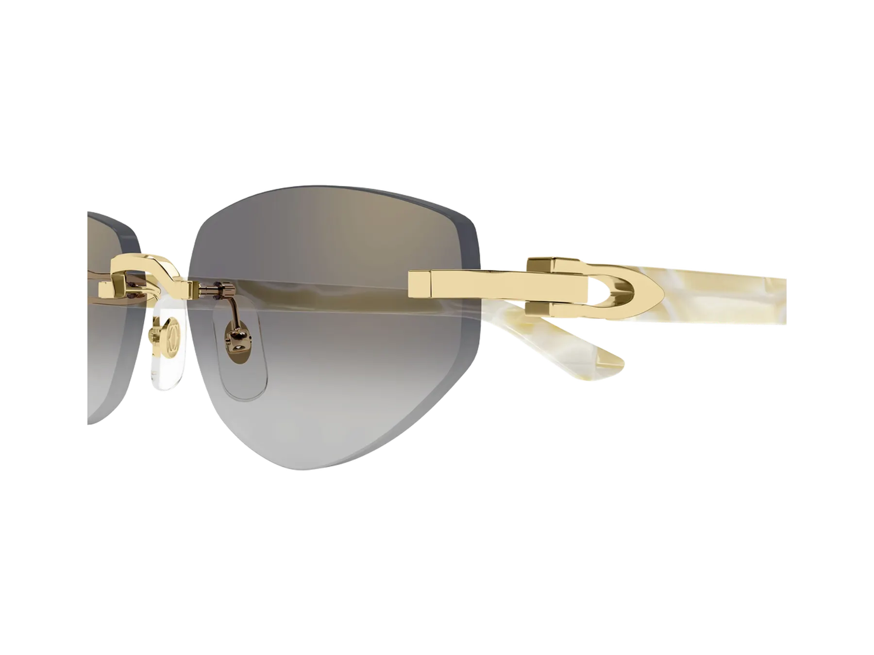 Cartier C Décor CT0580S sunčane naočare, boja Gold/Ivory, detalj