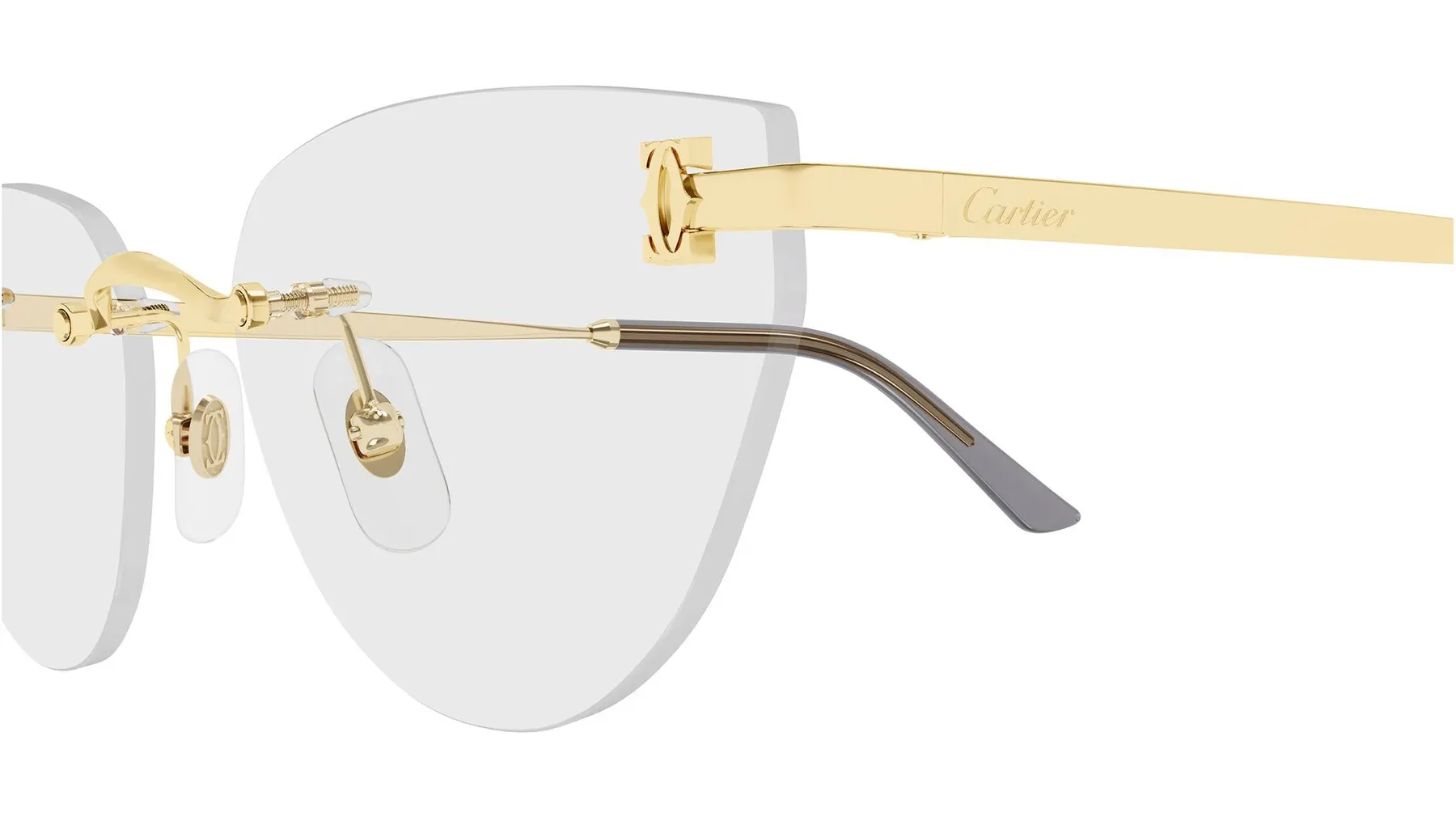 Cartier CT0673O dioptrijske naočare, boja Gold, detalj