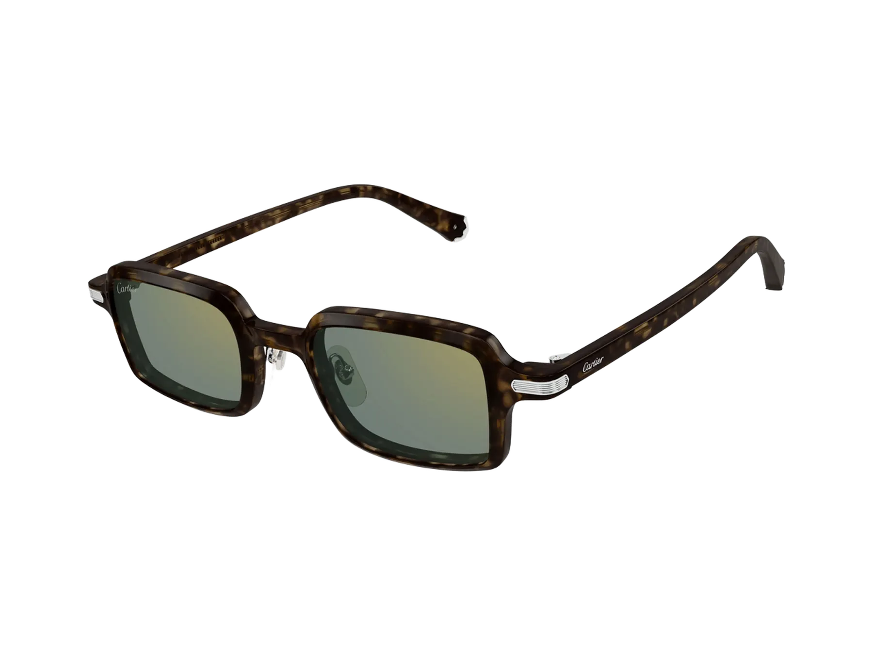 Cartier Première de Cartier CT0539S sunčane naočare, boja Dark Havana/Green, pogled iz ugla