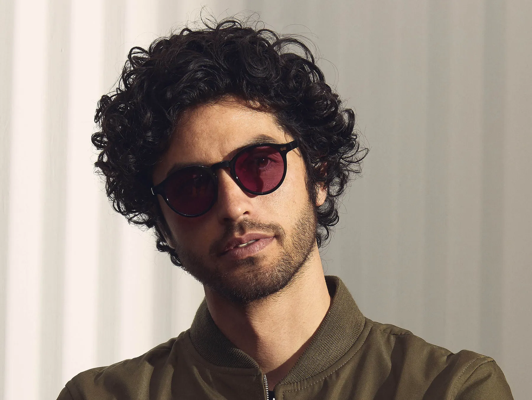 Moscot Miltzen Sun sunčane naočare, boja Black, staklo Purple Nurple, na licu