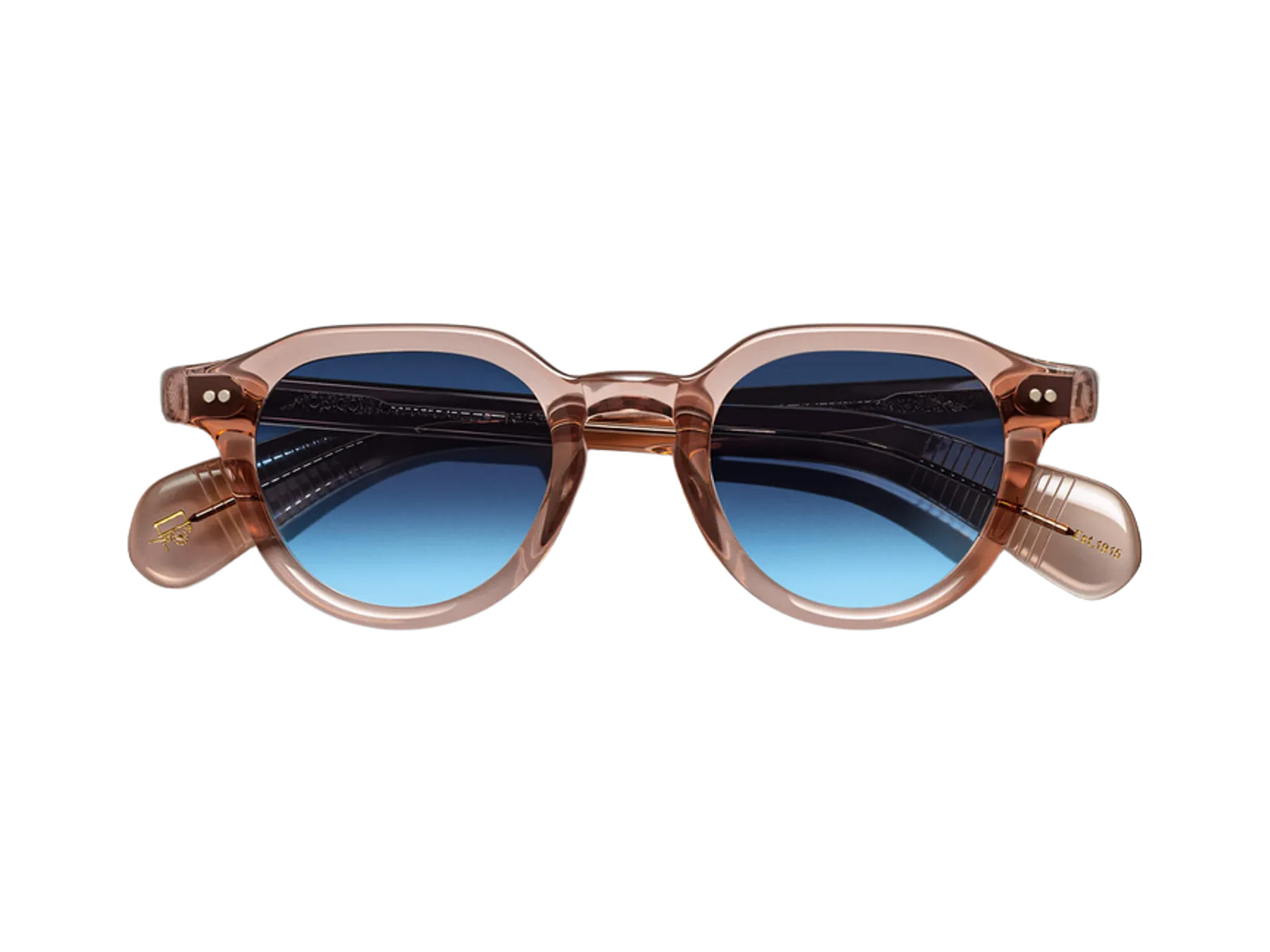 Moscot Baitsim Sun sunčane naočare, boja Vintage Rose, staklo Denim Blue, pogled spreda