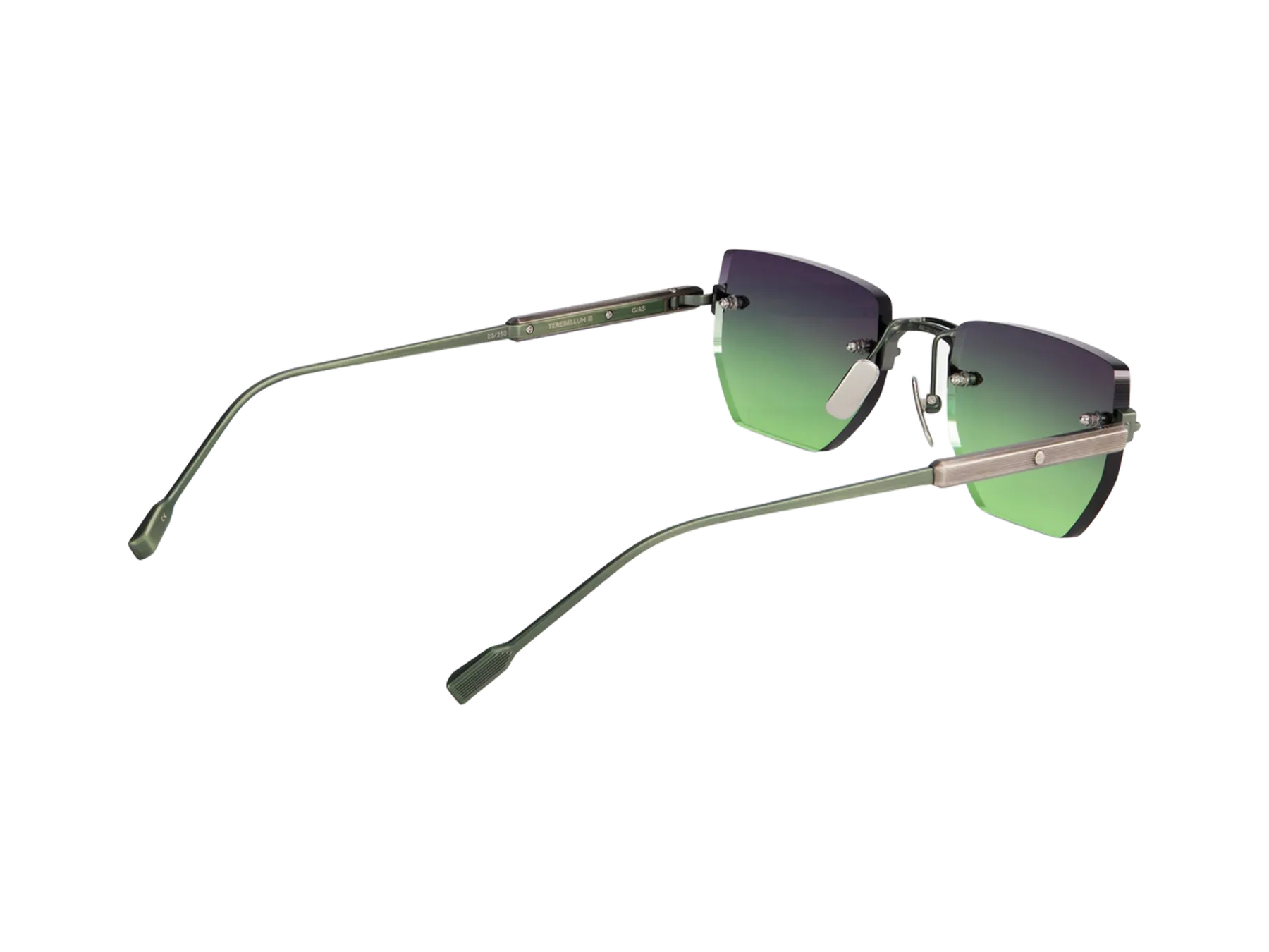 Sato Terebellum III Capsule Edition naočare, boja Matt Green / Antique Silver, leva drška