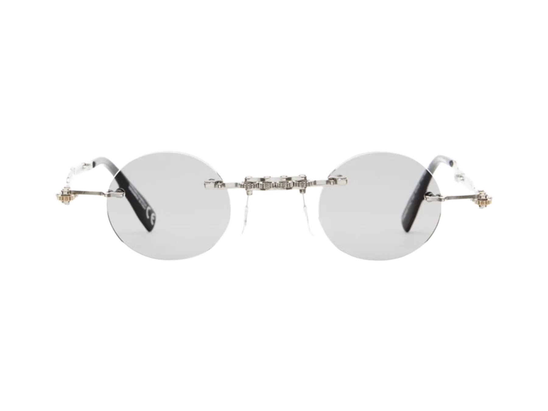 Kuboraum H42 sunčane naočare, boja Silver, metal, Light Grey staklo, prednja strana