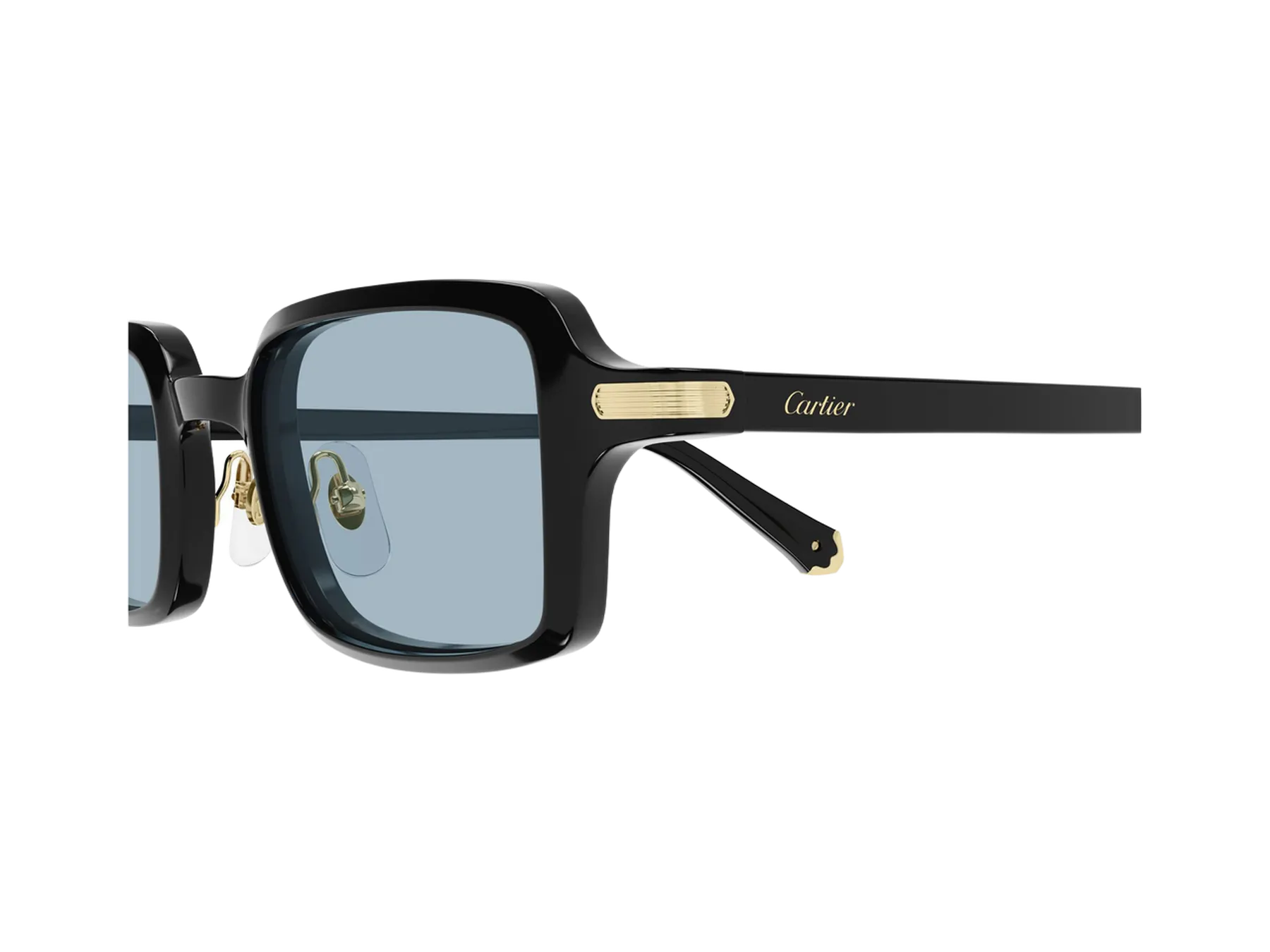 Cartier Première de Cartier CT0539S sunčane naočare, boja Black/Light Blue, detalj