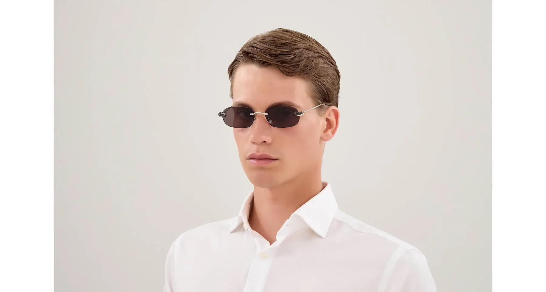 Cartier Trinity CT0686S sunčane naočare, boja Silver/Grey, na licu