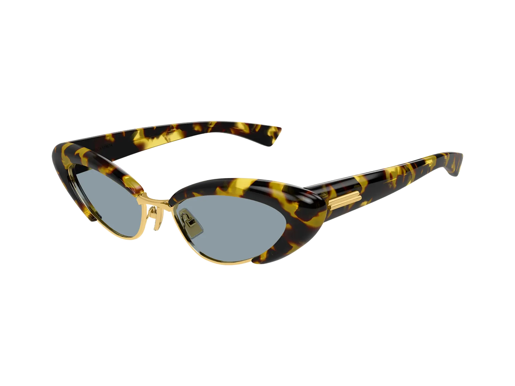 Bottega Veneta BV1387S sunčane naočare, boja Havana, pogled iz ugla