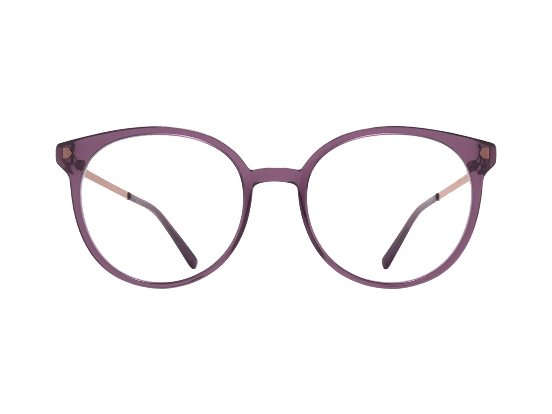 Mykita Julla dioptrijske naočare, boja Sweet Grape/Plum Copper, pogled spreda