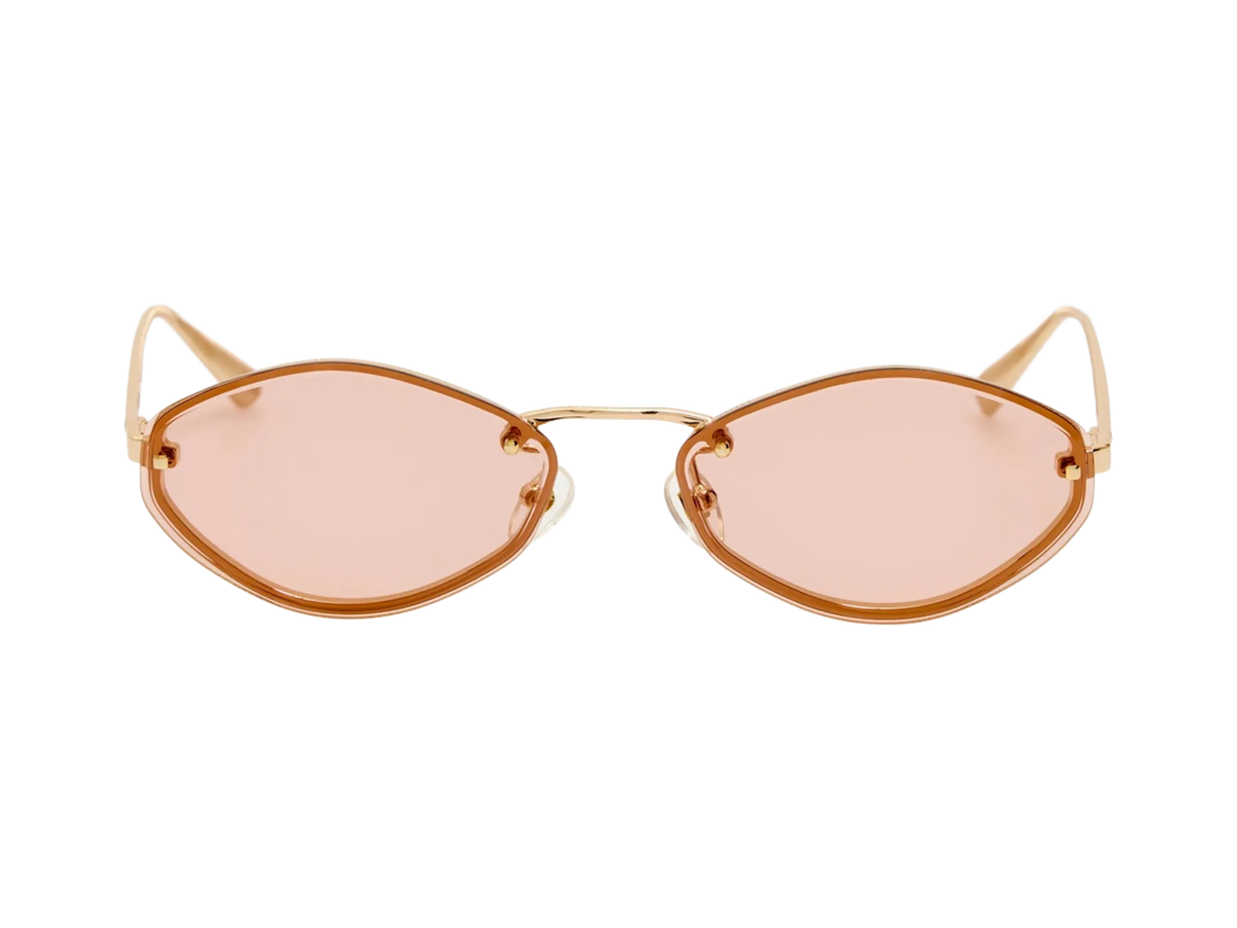 Jacquemus Bellini sunglasses, colour Gold, front view