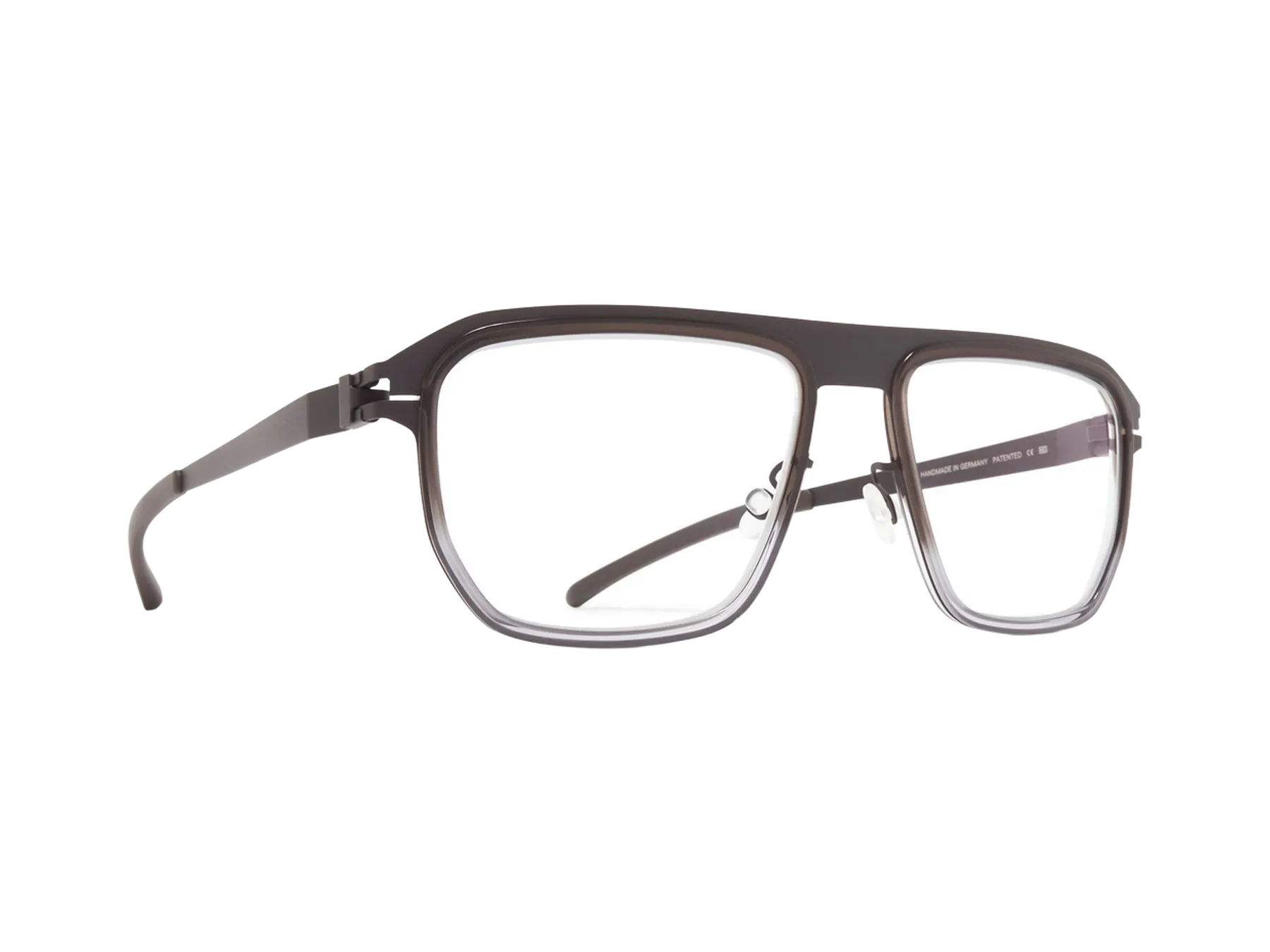 Mykita Walker dioptrijske naočare, boja Storm Grey/Grey Gradient, pogled iz ugla