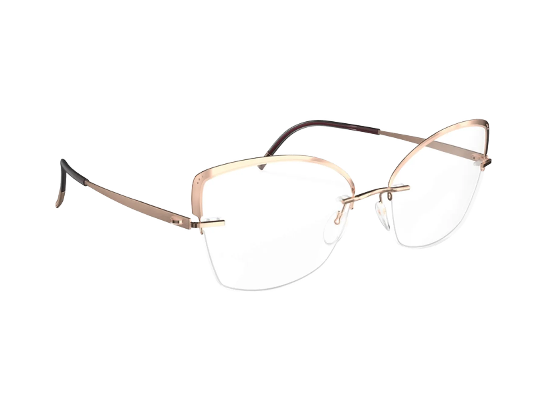 Silhouette Artline Nylor 5546 JT dioptrijske naočare, boja Amethyst / Rose Polished, pogled iz ugla
