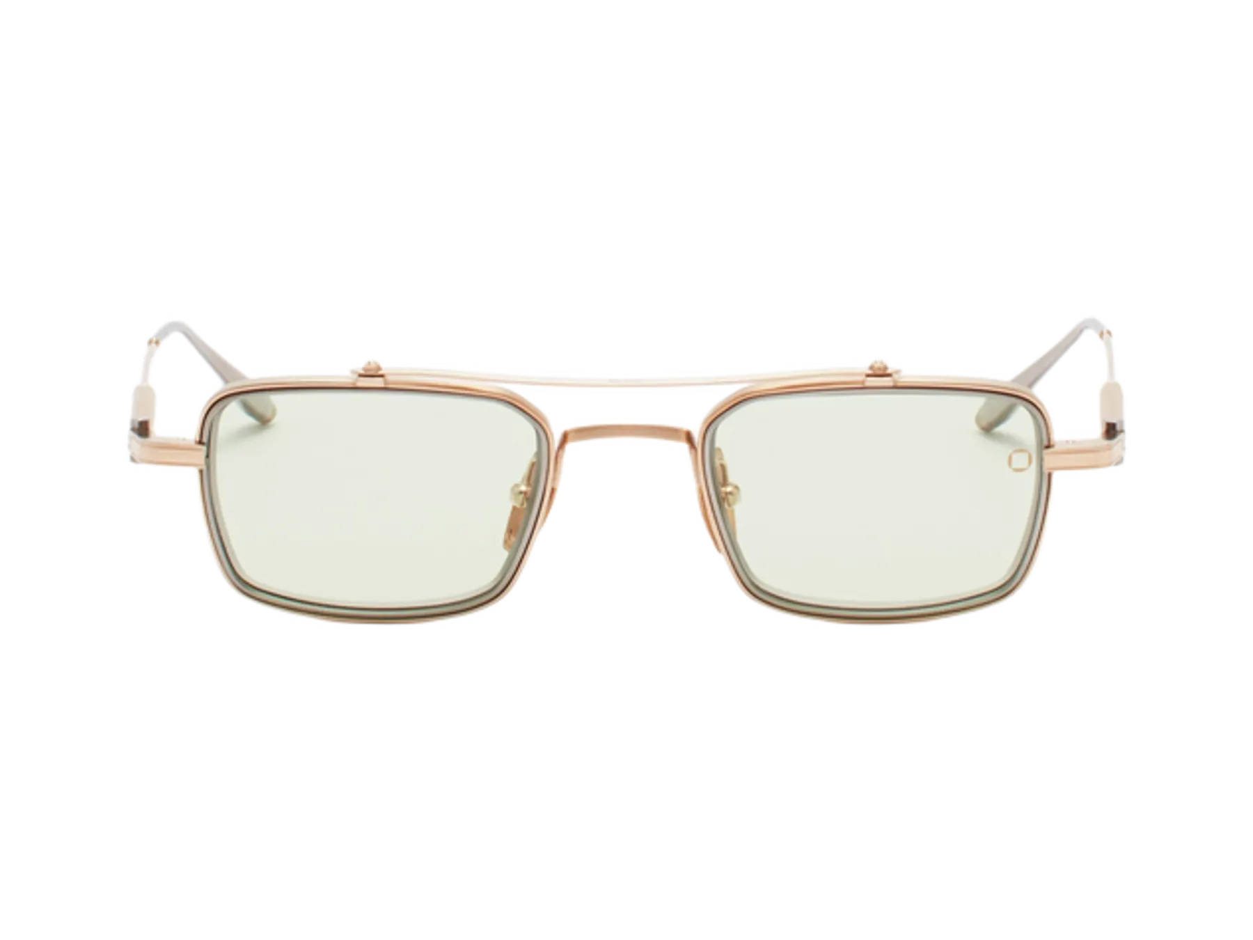 Akoni Cassini Photochromic sunčane naočare, boja Brushed 12k Gold/Black Palladium, pogled spreda