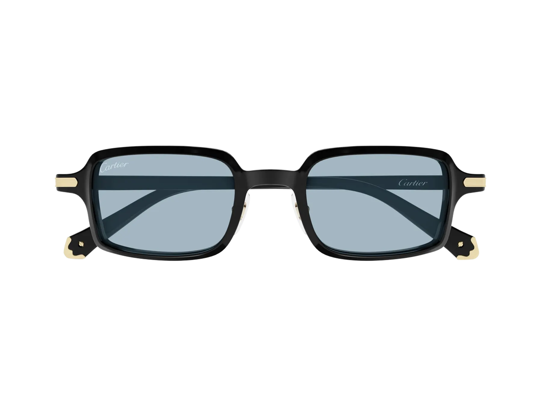 Cartier Première de Cartier CT0539S sunčane naočare, boja Black/Light Blue, pogled spreda