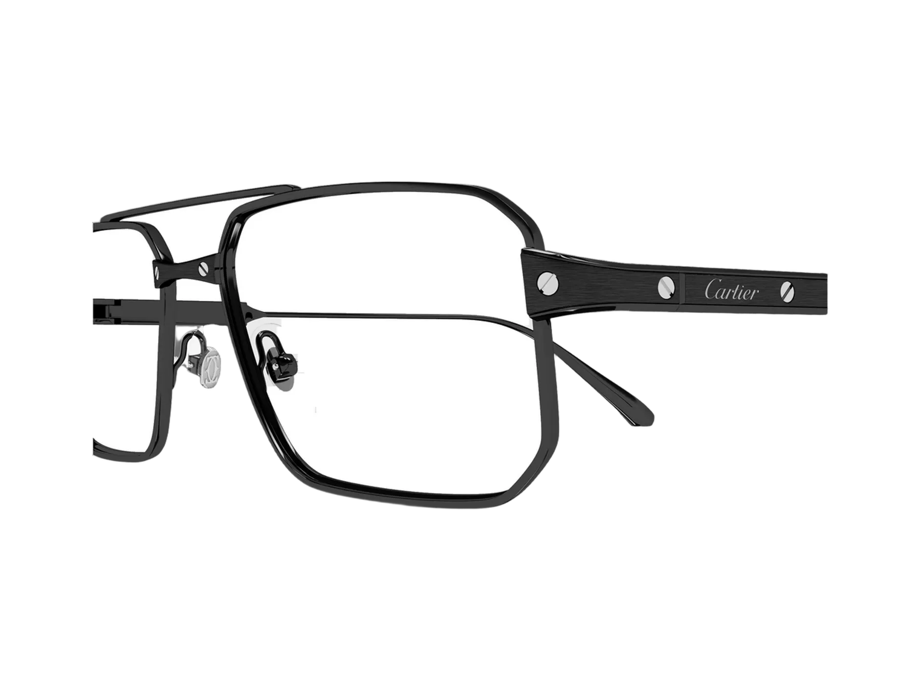 Cartier Santos de Cartier CT0654O dioptrijske naočare, boja Black, detalj