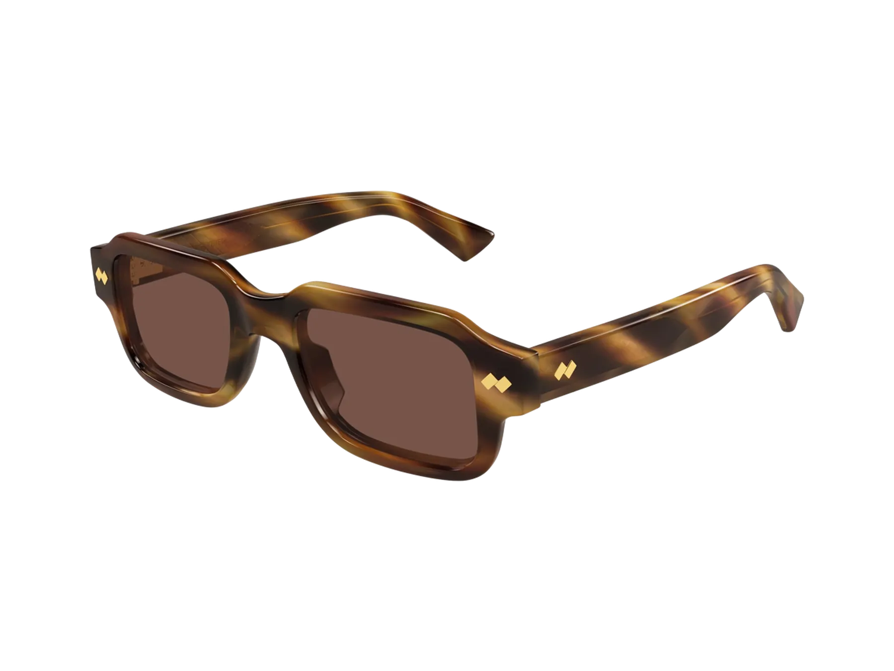 Bottega Veneta BV1442S sunglasses, colour Havana, angle view