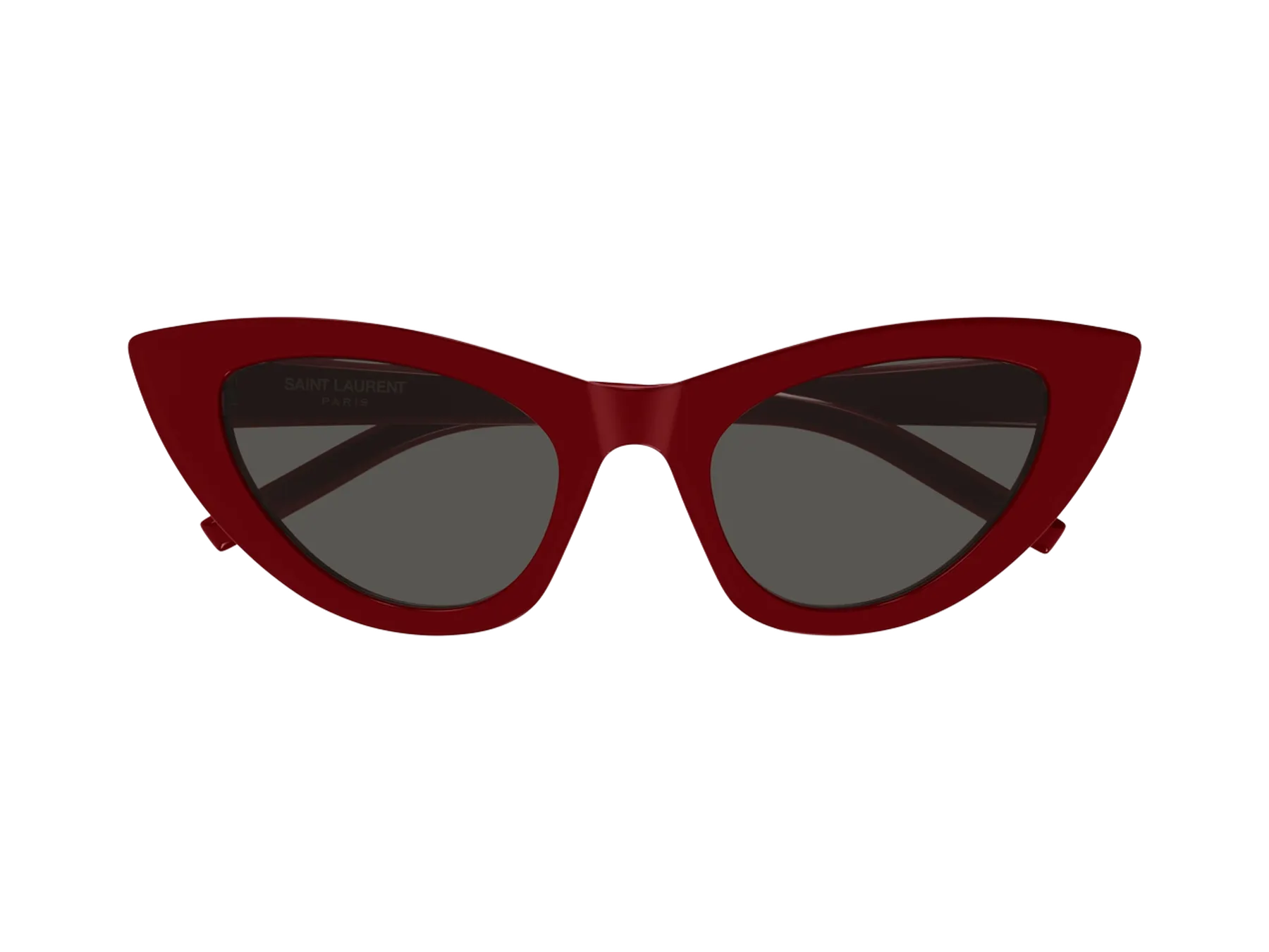 Saint Laurent SL 213 Lily sunčane naočare, boja Shiny Solid Red, pogled spreda