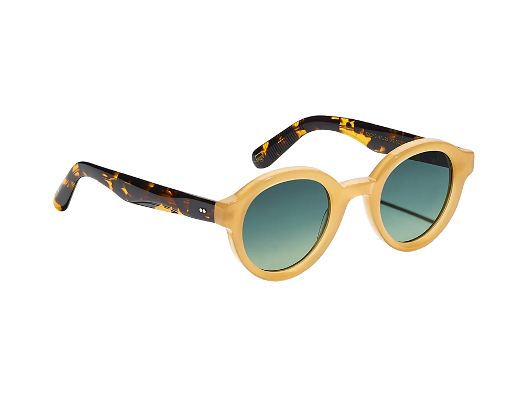 Moscot Greps Sun sunčane naočare, boja Honey/Tortoise, staklo Forest Wood, pogled iz ugla