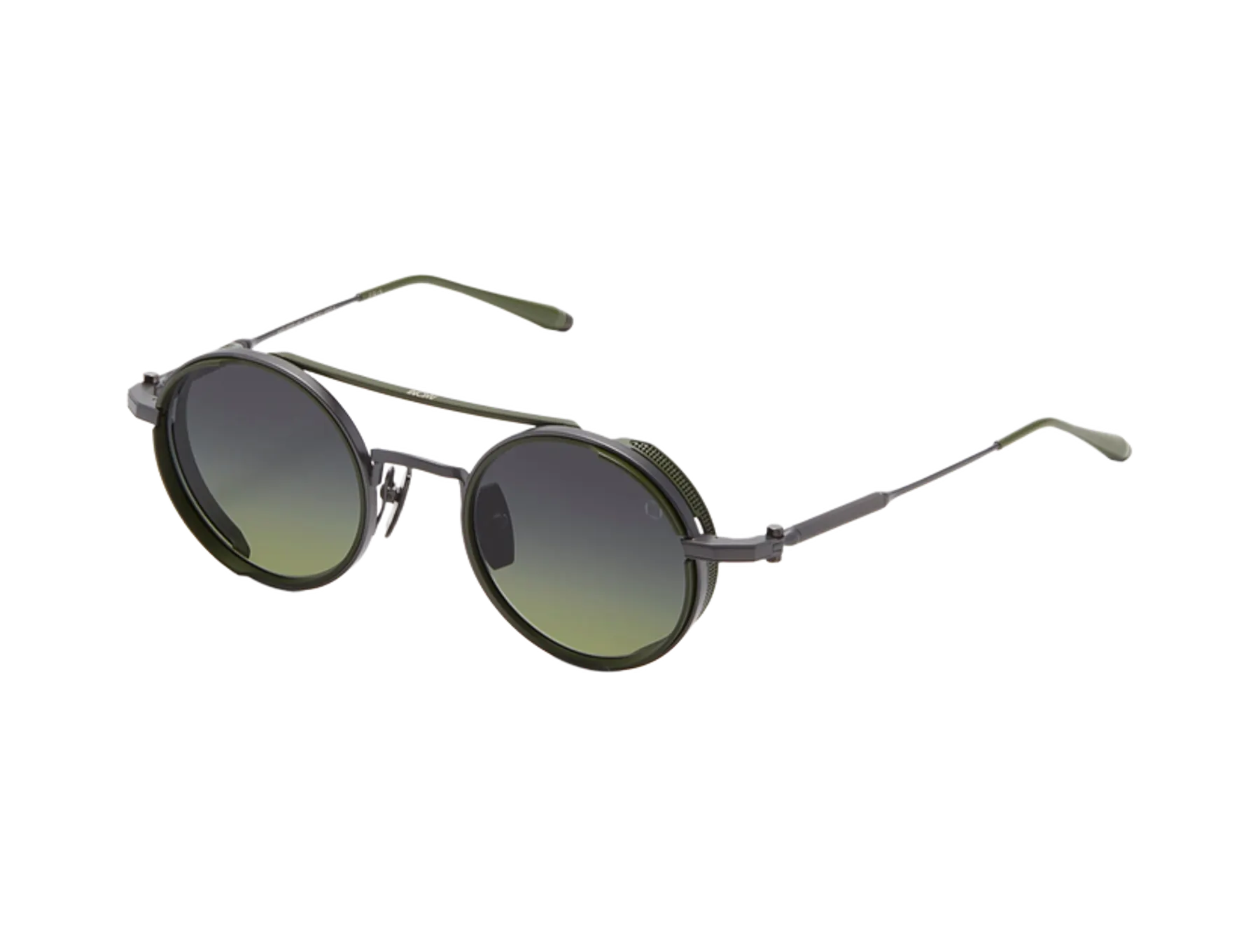 Akoni Eris sunčane naočare, boja Black Iron/Matte Green, pogled iz ugla