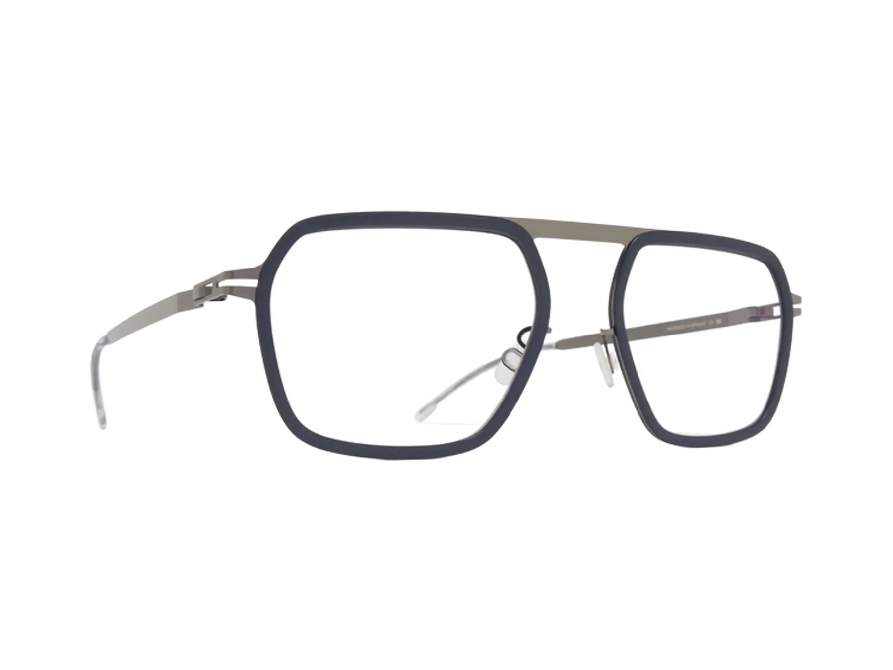 Mykita Yucca naočare, boja Granite Grey/Shiny Graphite, pogled iz ugla