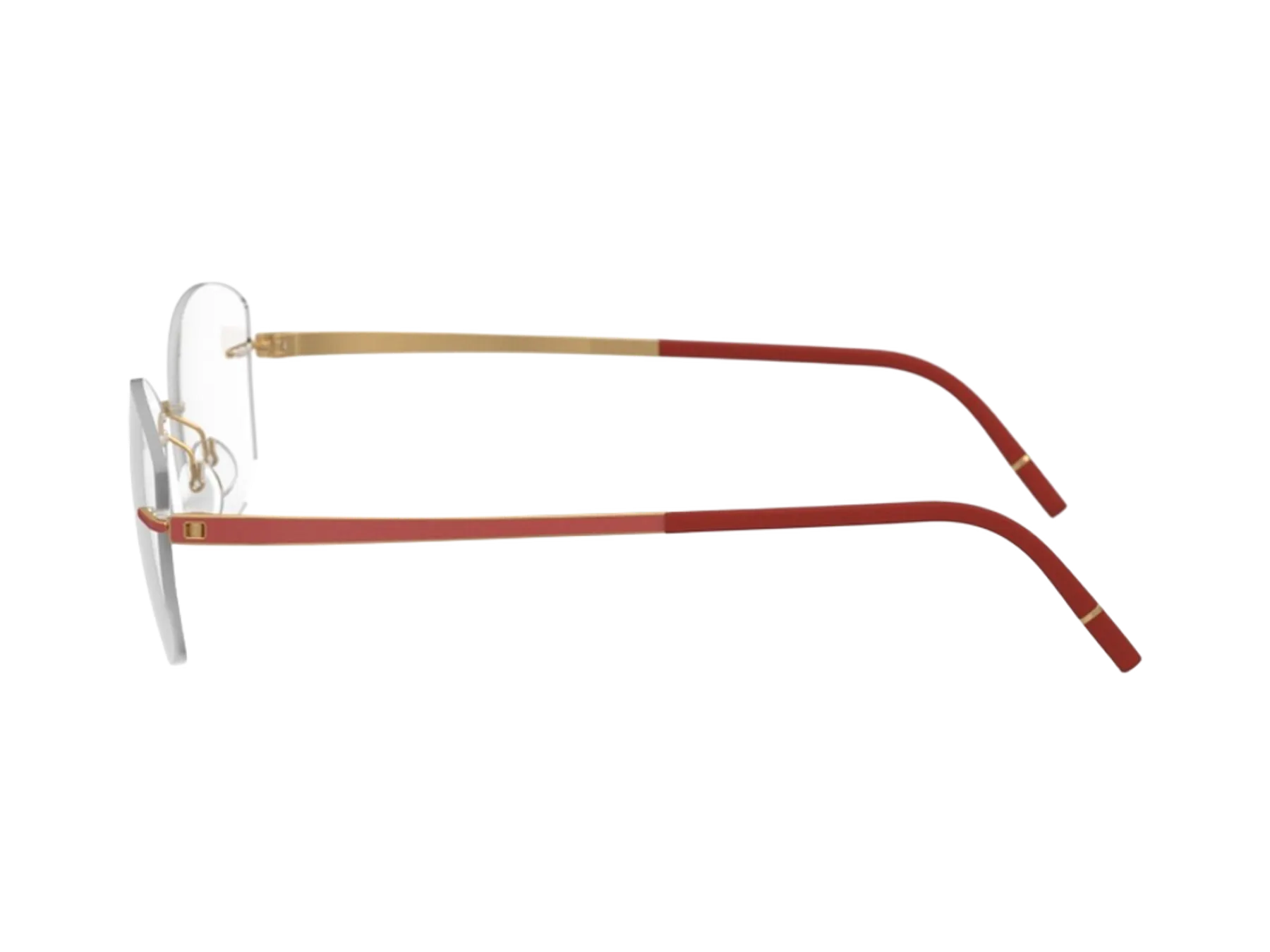 Silhouette Momentum 5529 HD dioptrijske naočare, boja Gold / Siena Red, pogled sa strane