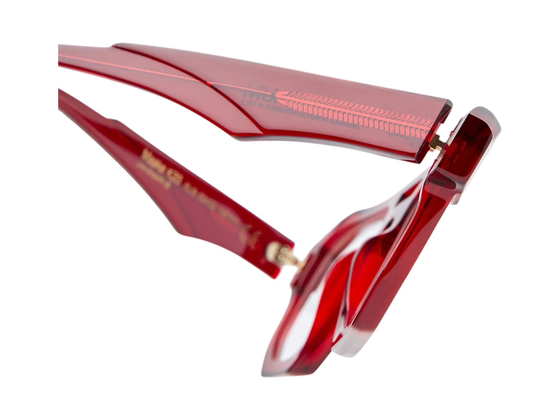 Kuboraum K33 dioptrijske naočare, boja Ruby, detalj