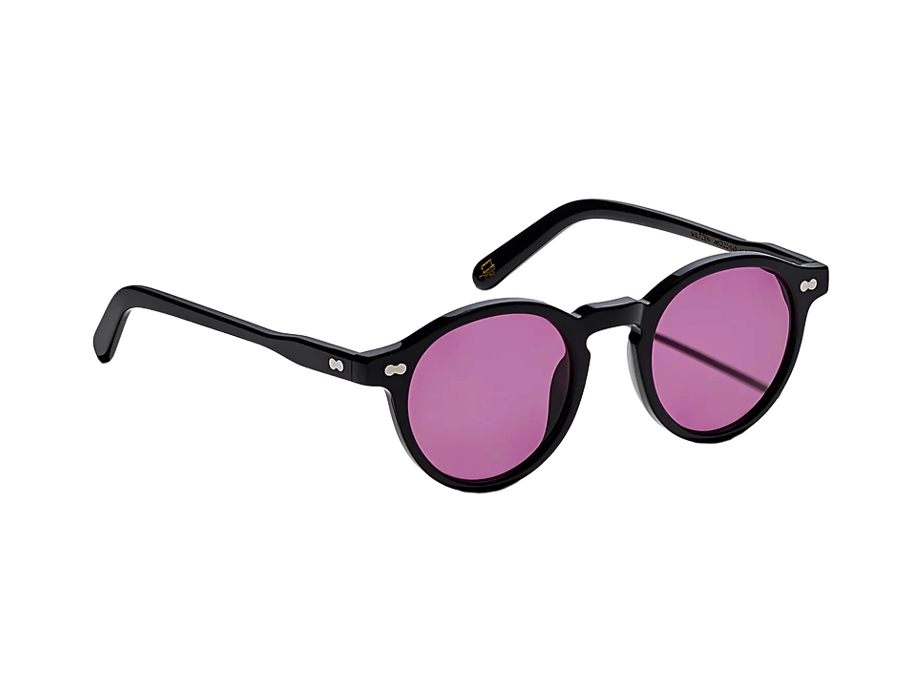 Moscot Miltzen Sun sunčane naočare, boja Black, staklo Purple Nurple, pogled iz ugla