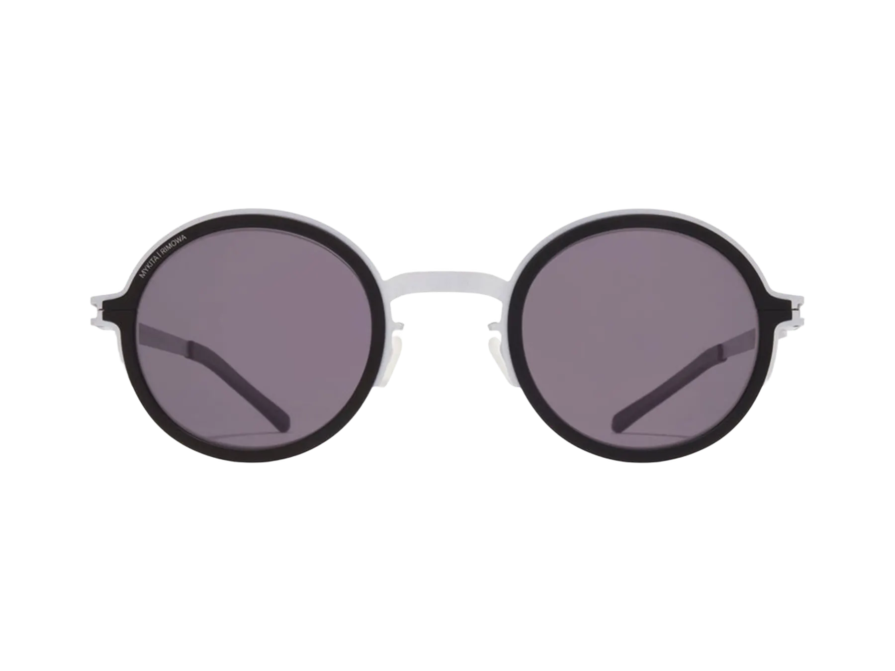 Mykita MR007 sunčane naočare, boja White Silver/Black, pogled spreda
