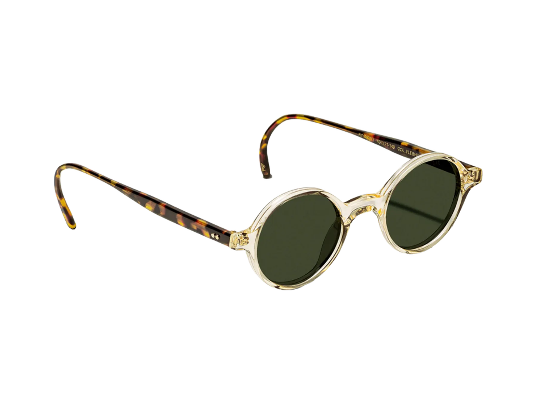 Moscot Scooch Sun sunčane naočare, boja Flesh/Tortoise, staklo G-15, pogled iz ugla