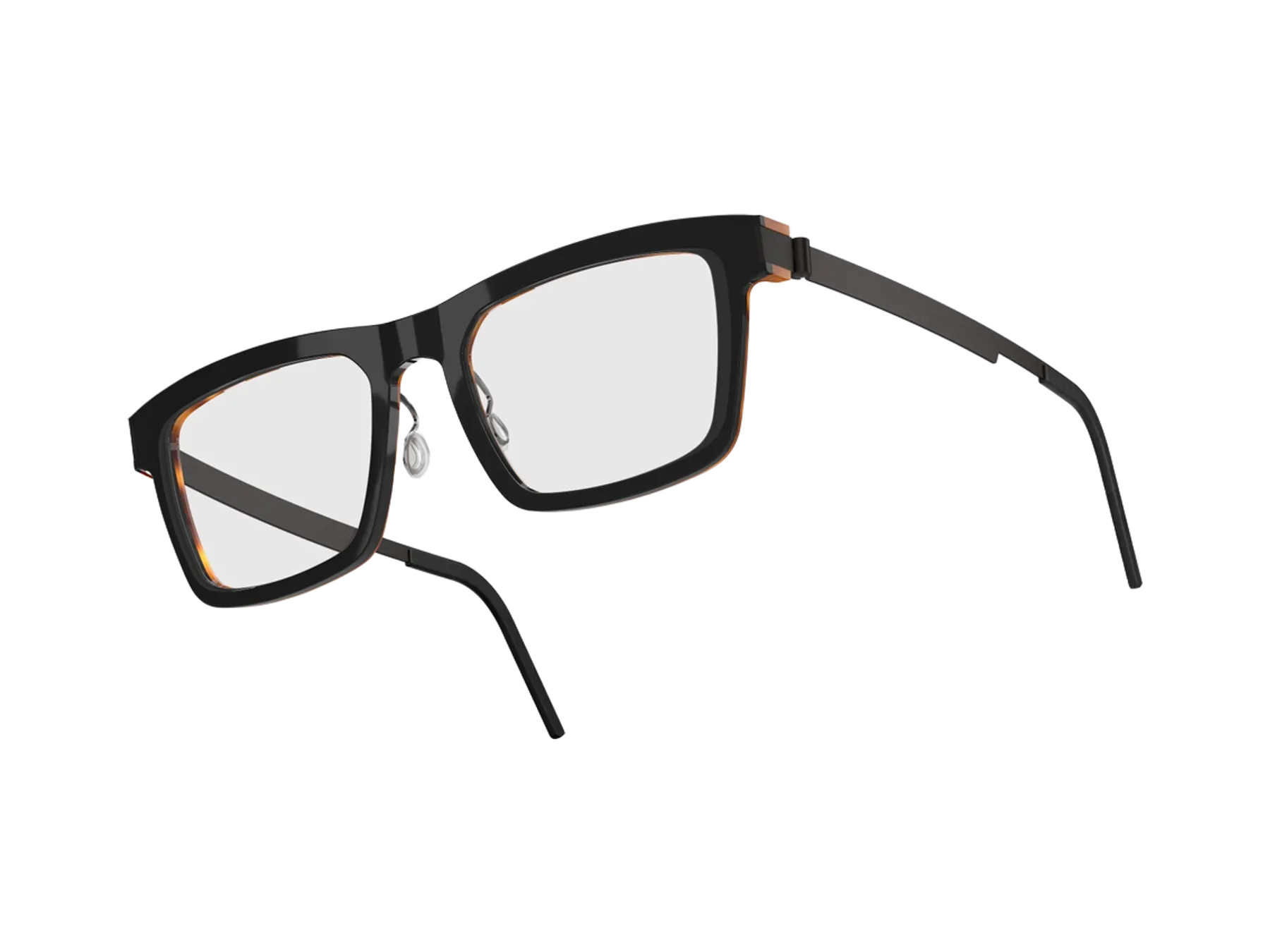 Lindberg Acetanium 1268 dioptrijske naočare, boja havana/black polished, pogled iz ugla