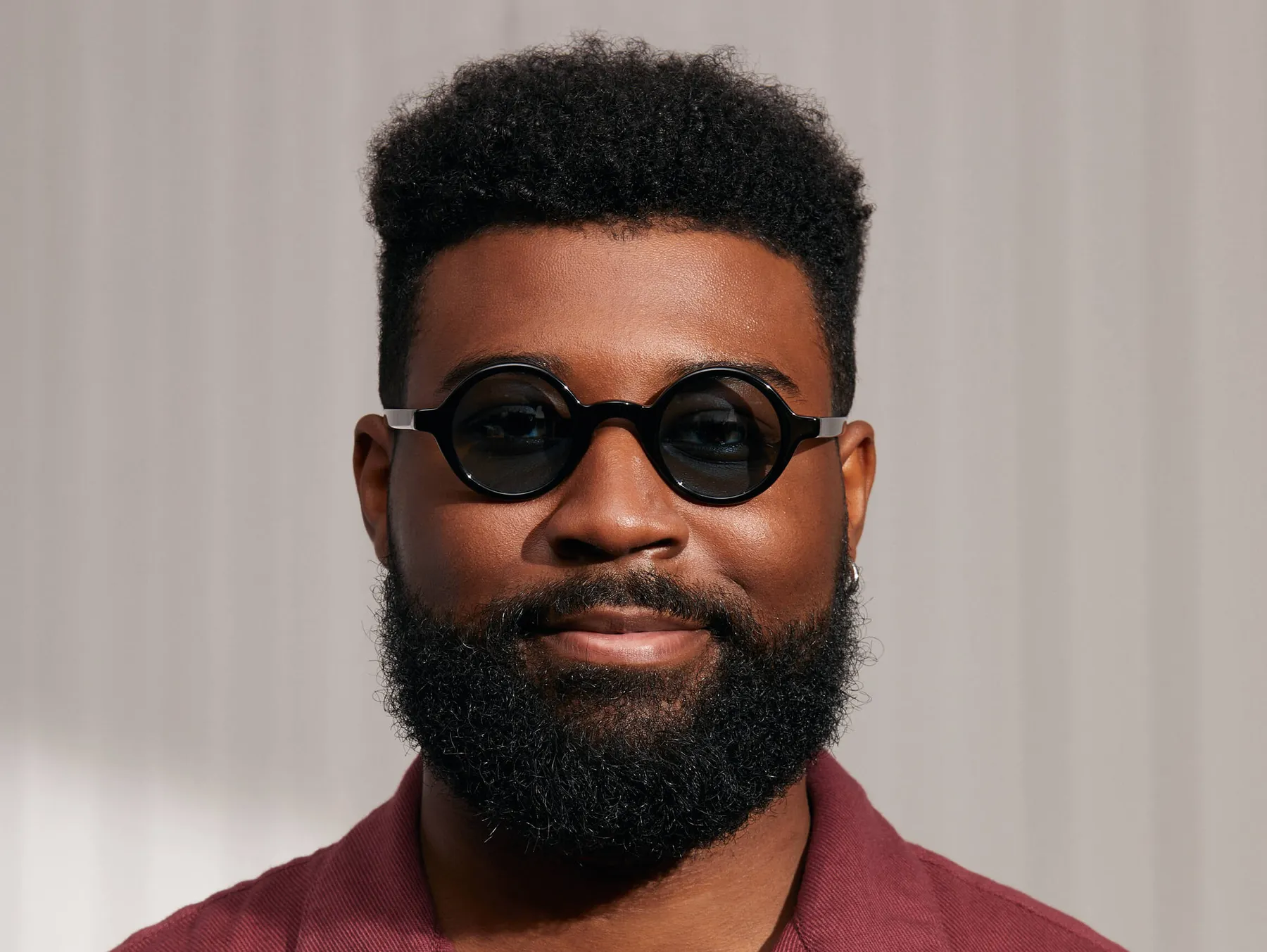 Moscot Zolman Sun sunčane naočare, boja Black, staklo Blue, na licu