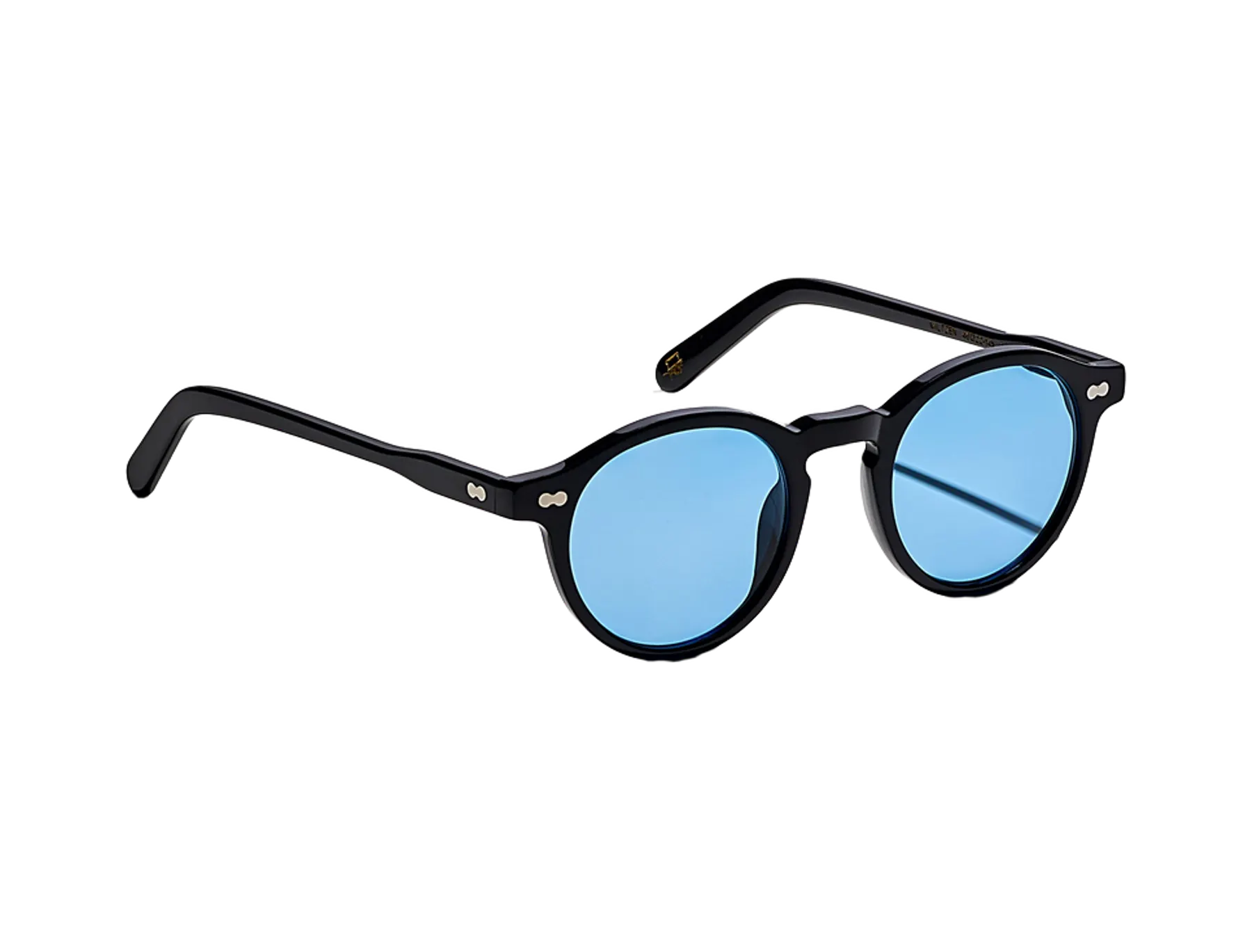 Moscot Miltzen Sun sunčane naočare, boja Black, staklo Celebrity Blue, pogled iz ugla