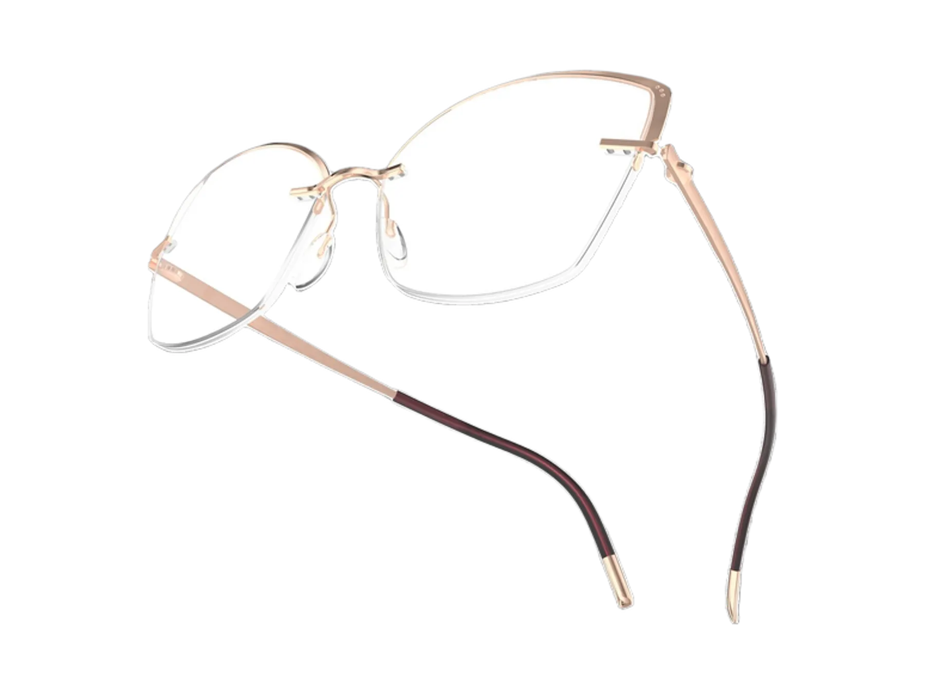 Silhouette Artline Nylor 5546 JT dioptrijske naočare, boja Amethyst / Rose Polished, detalj