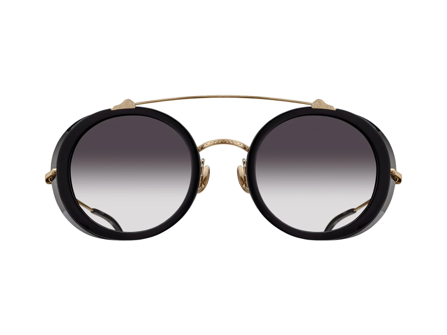 Matsuda M3155 sunčane naočare, boja Brushed Gold - Black, pogled spreda