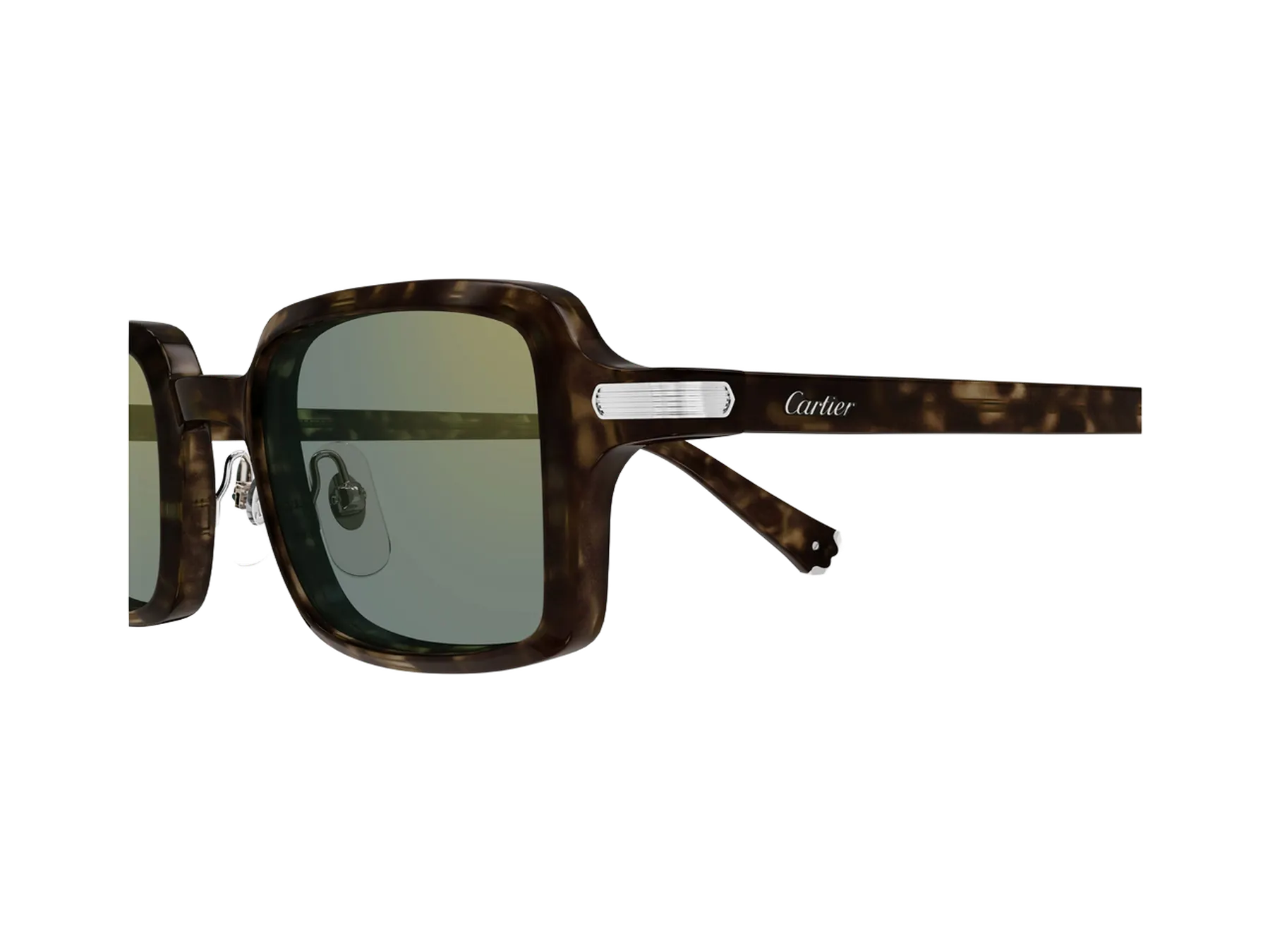 Cartier Première de Cartier CT0539S sunčane naočare, boja Dark Havana/Green, detalj
