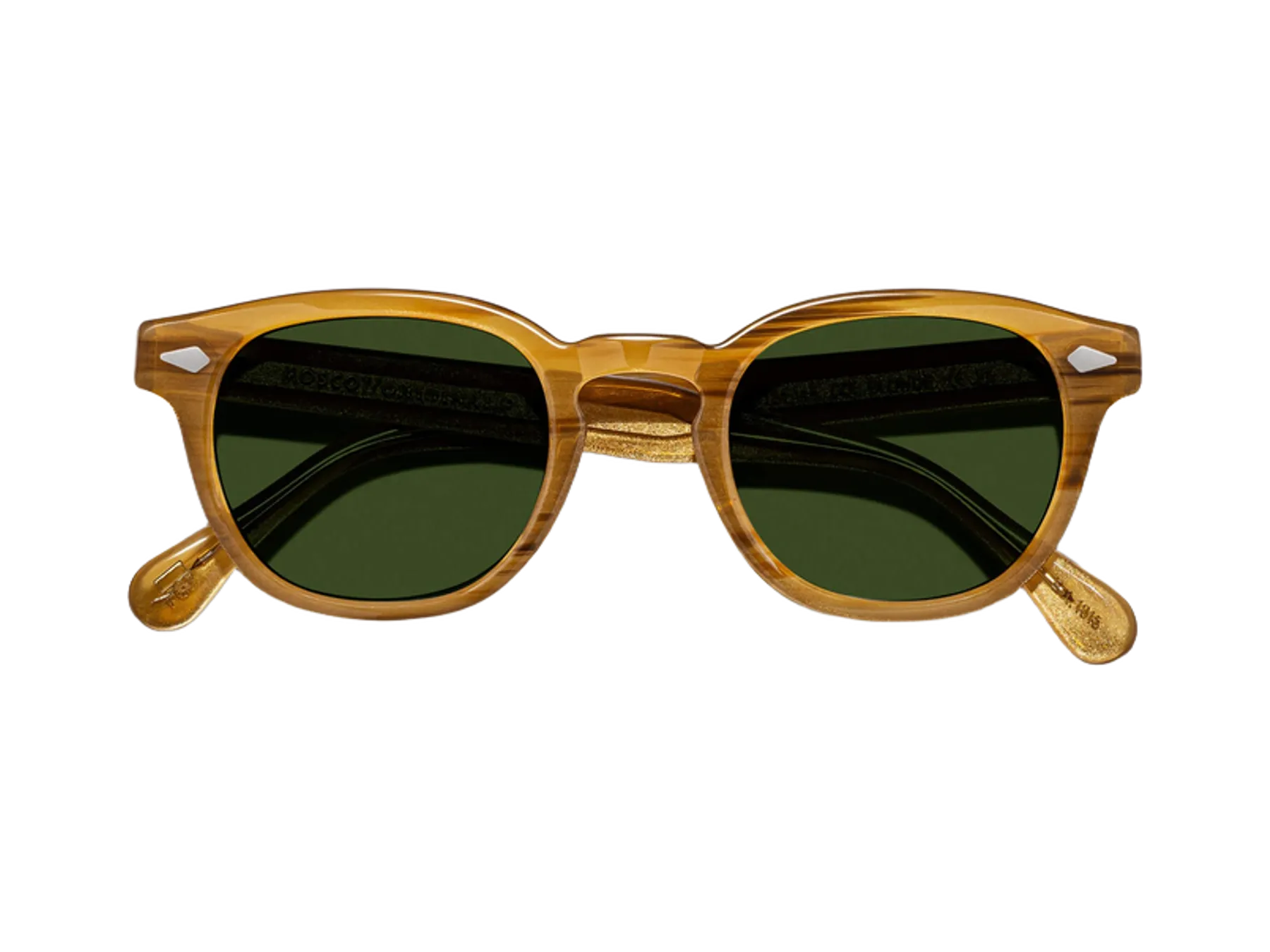 Moscot Lemtosh Sun sunčane naočare, boja Blonde, staklo Calibar Green, pogled spreda