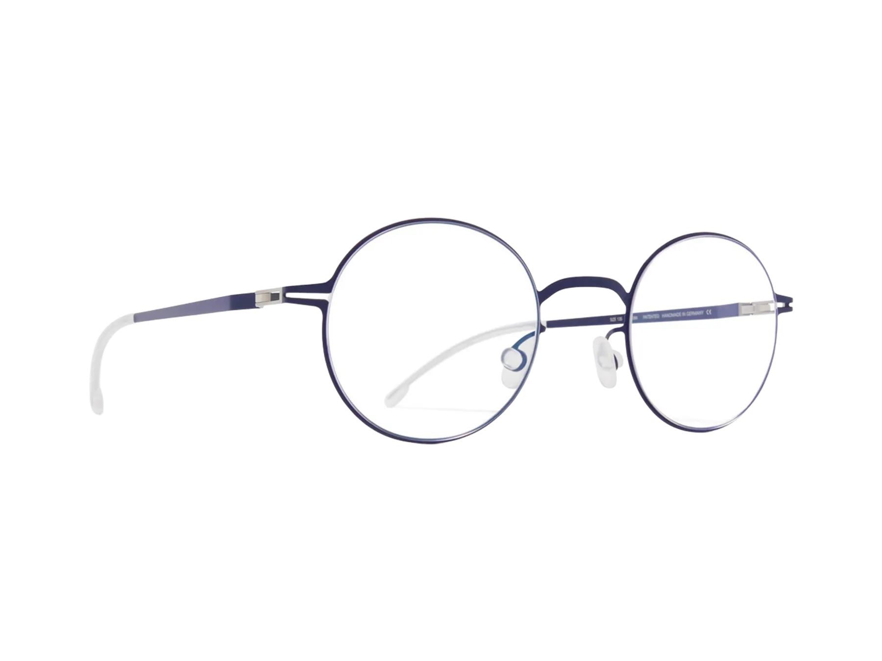 Mykita Knut dioptrijske naočare, boja Navy, pogled iz ugla