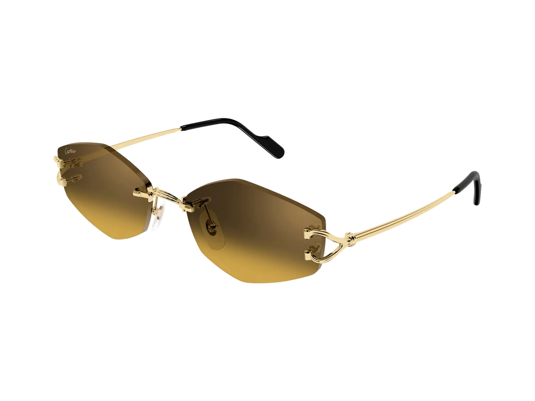 Cartier C Décor CT0620S sunčane naočare, boja Gold/Brown, pogled iz ugla