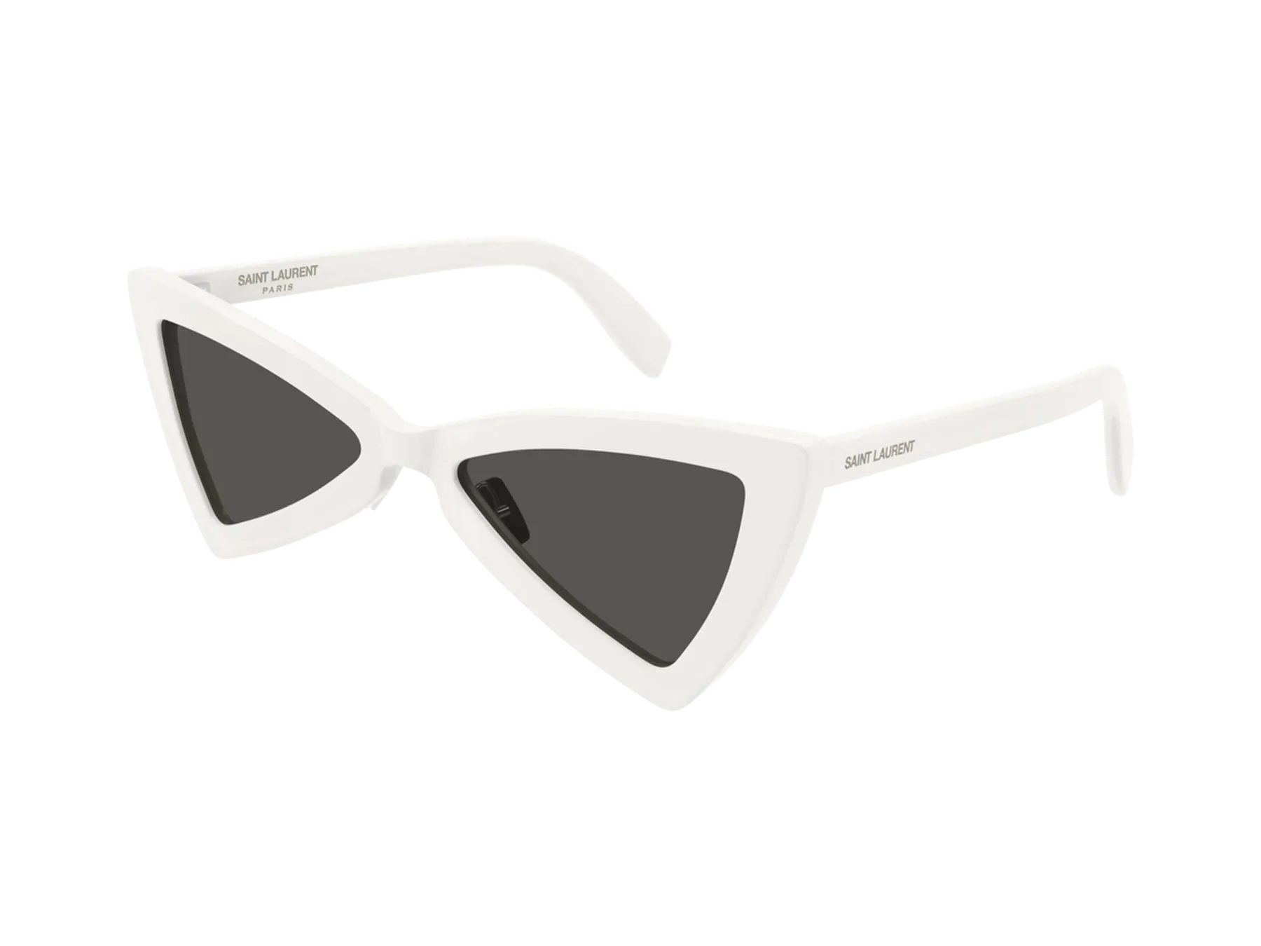 Saint Laurent SL 207 Jerry sunčane naočare, boja Shiny Solid Ivory, pogled iz ugla